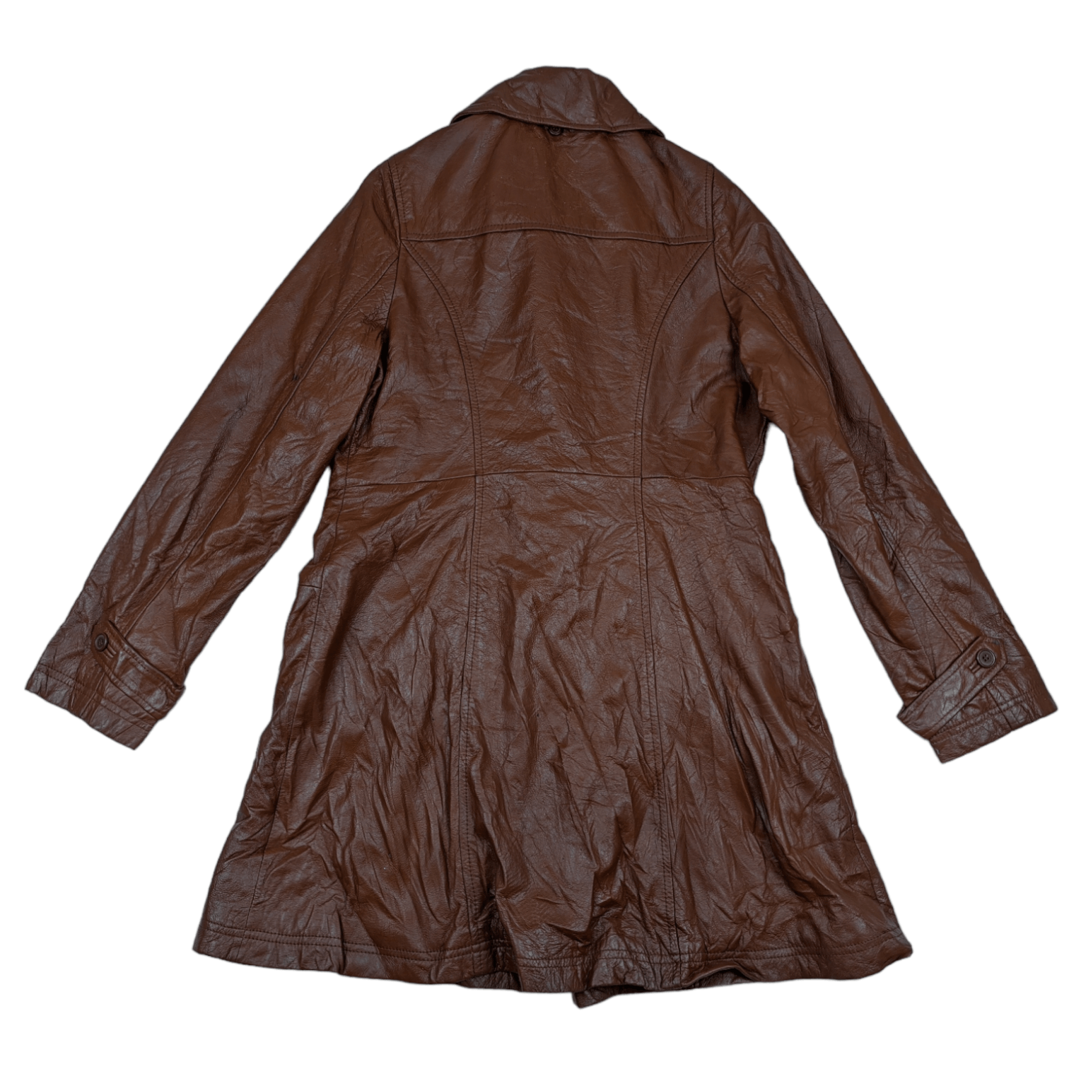 Japanese Brand BETTY BLUE Shinji Abe Cowhide Leather Jacket Trench Coat Size M / US 6-8 / IT 42-44 - 6 Thumbnail