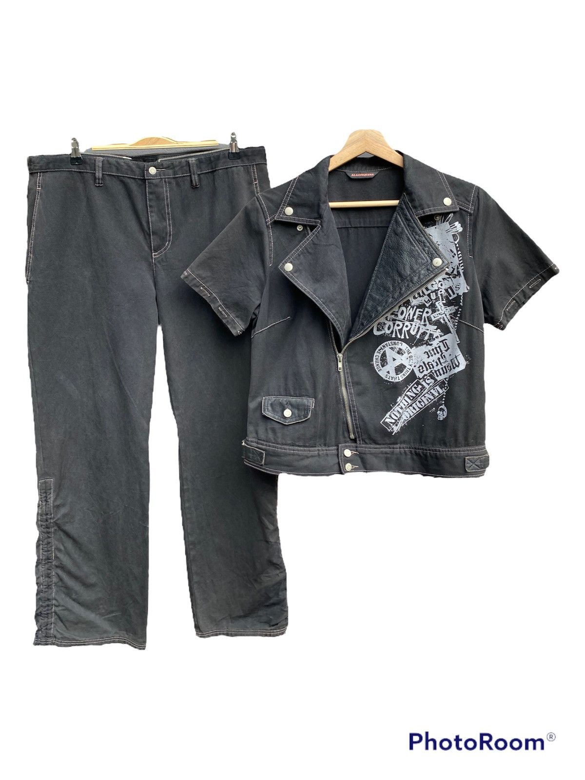 Seditionaries RARE💥Seditionaries ALGONQUINS Gothic/Punk Overall Jumpsuit Size US 36 / EU 52 - 2 Thumbnail