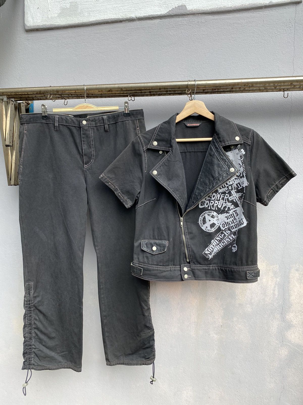 Seditionaries RARE💥Seditionaries ALGONQUINS Gothic/Punk Overall Jumpsuit Size US 36 / EU 52 - 4 Thumbnail