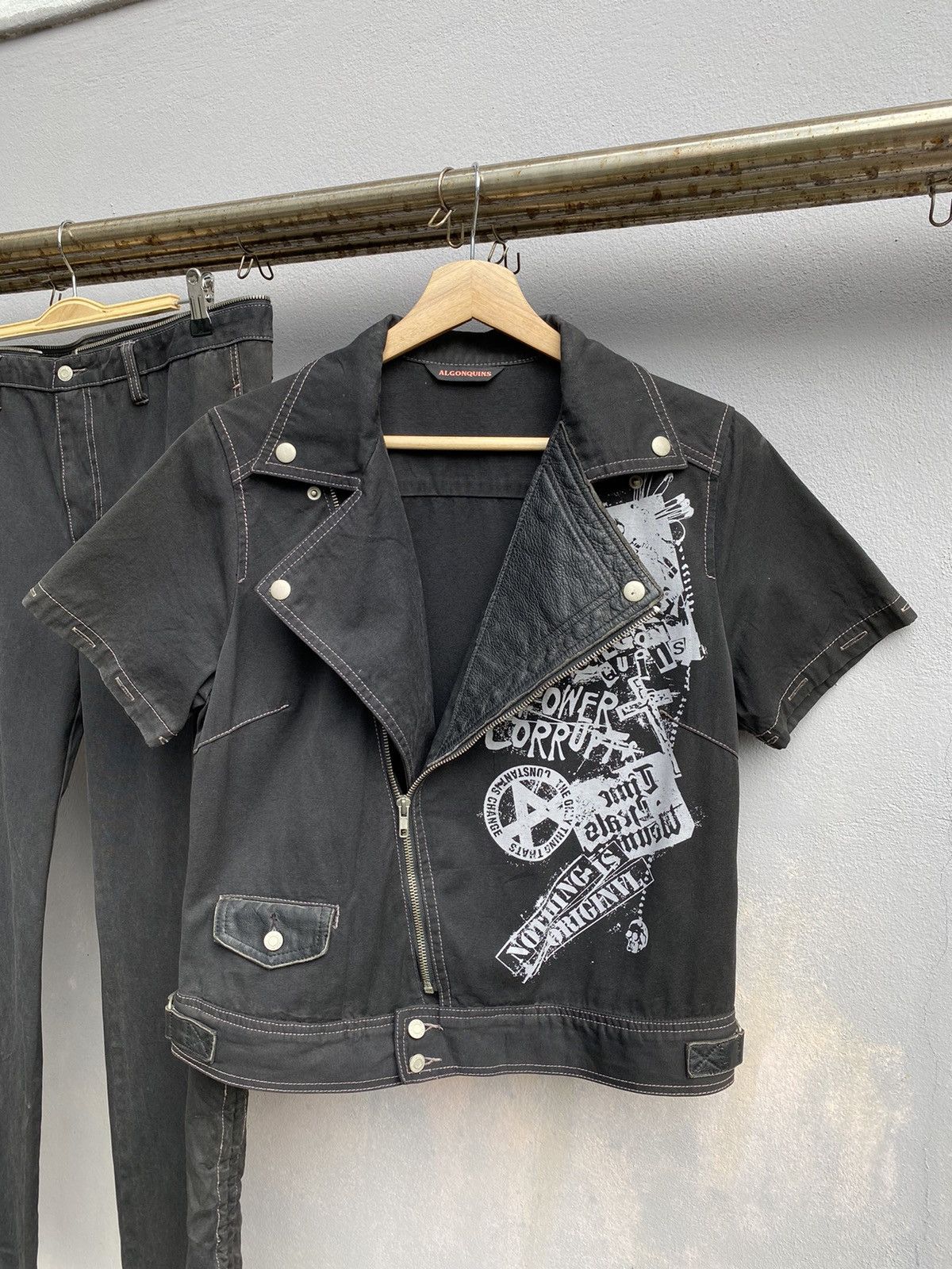 Seditionaries RARE💥Seditionaries ALGONQUINS Gothic/Punk Overall Jumpsuit Size US 36 / EU 52 - 16 Thumbnail