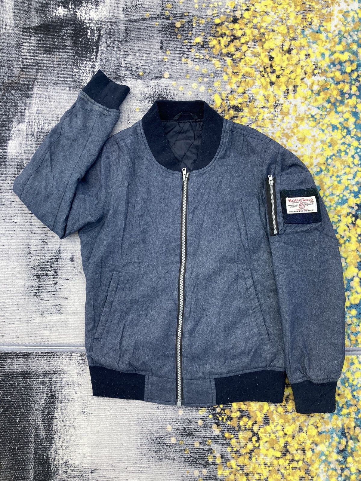 Harris Tweed ❌ HARRIS TWEED BOMBER JACKET Size US XS / EU 42 / 0 - 2 Thumbnail