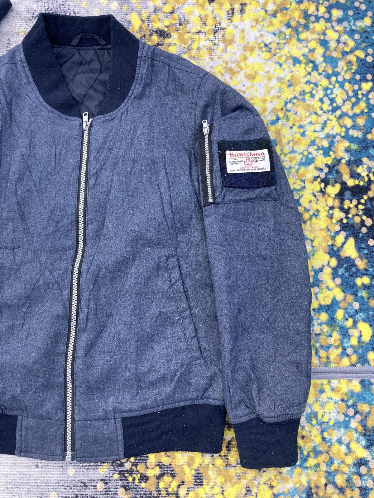 Harris Tweed ❌ HARRIS TWEED BOMBER JACKET Size US XS / EU 42 / 0 - 4 Thumbnail