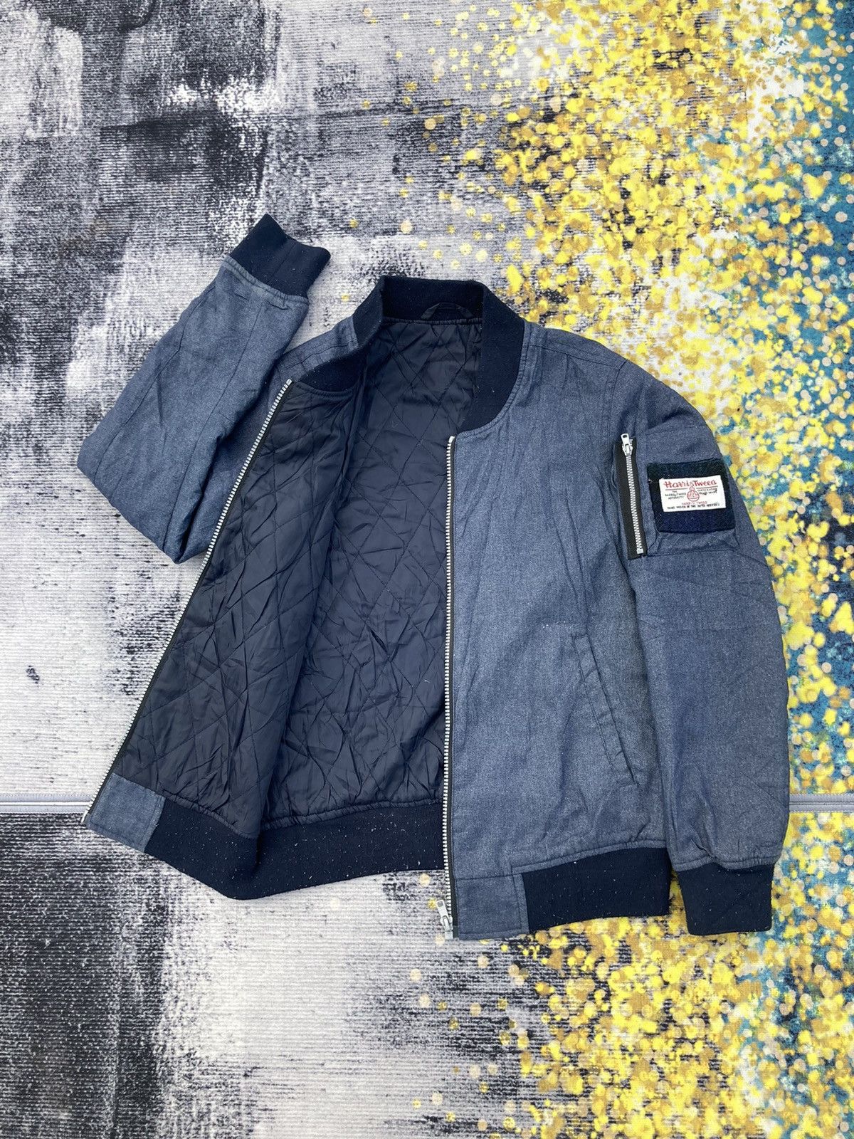 Harris Tweed ❌ HARRIS TWEED BOMBER JACKET Size US XS / EU 42 / 0 - 1 Thumbnail