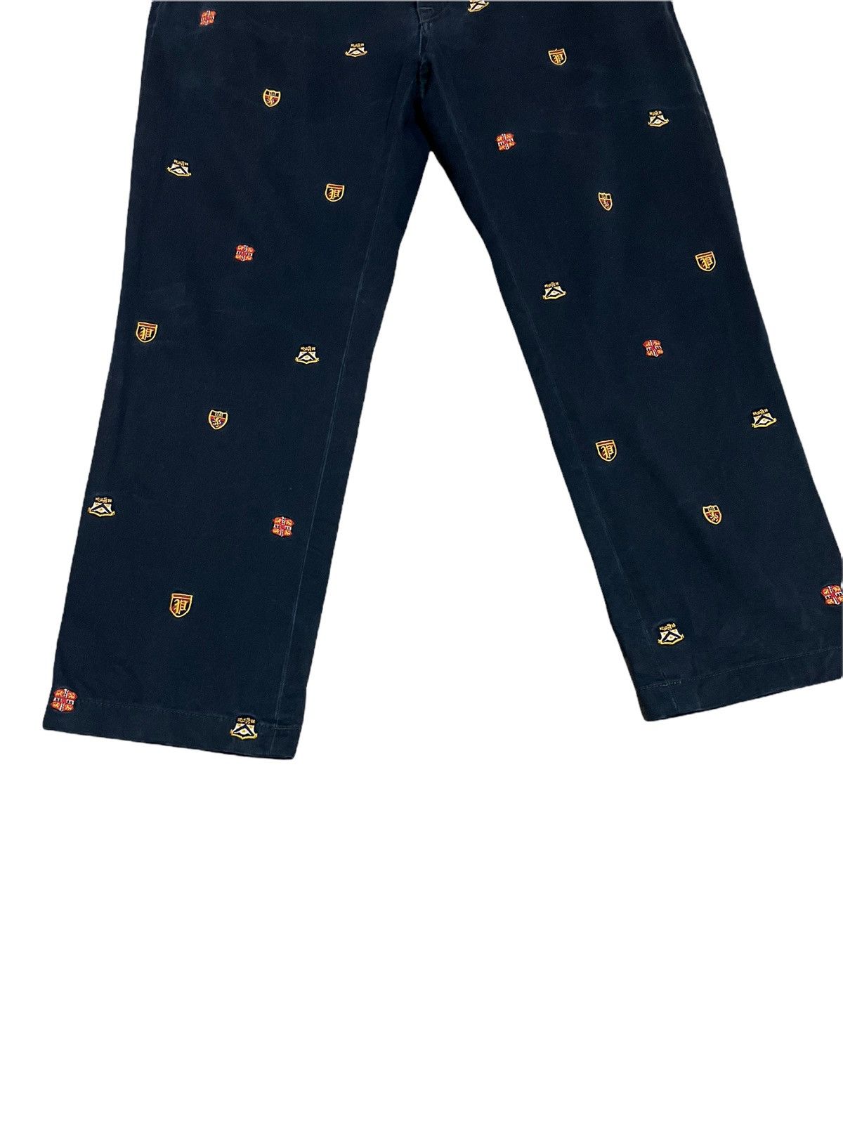 Designer × Polo Ralph Lauren Polo Ralph Lauren Embroidered Cotton Chino Patch Full Pants Size US 36 / EU 52 - 5 Thumbnail