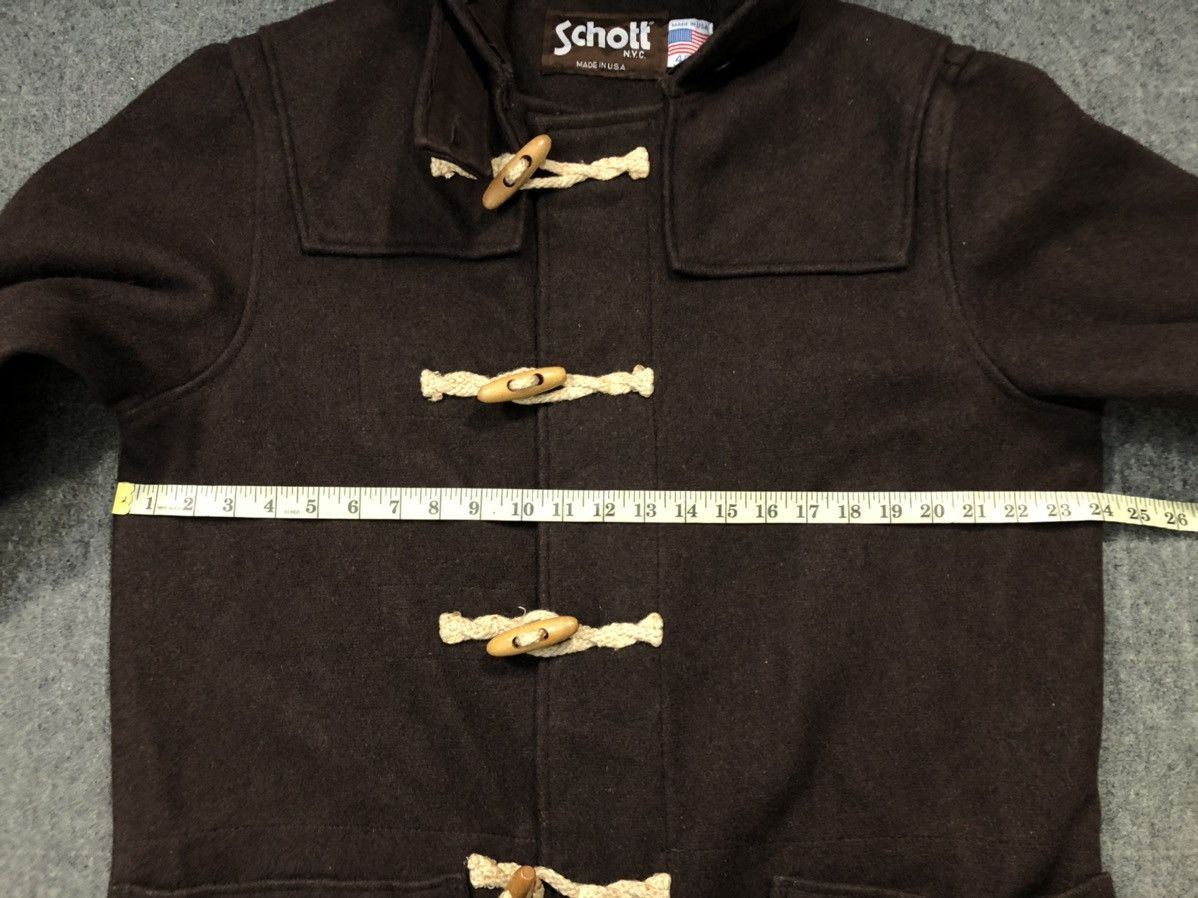 Schott × Vintage Hype 90s Padded Schott Made In Usa Duffel Jacket Hooded Size US L / EU 52-54 / 3 - 10 Thumbnail