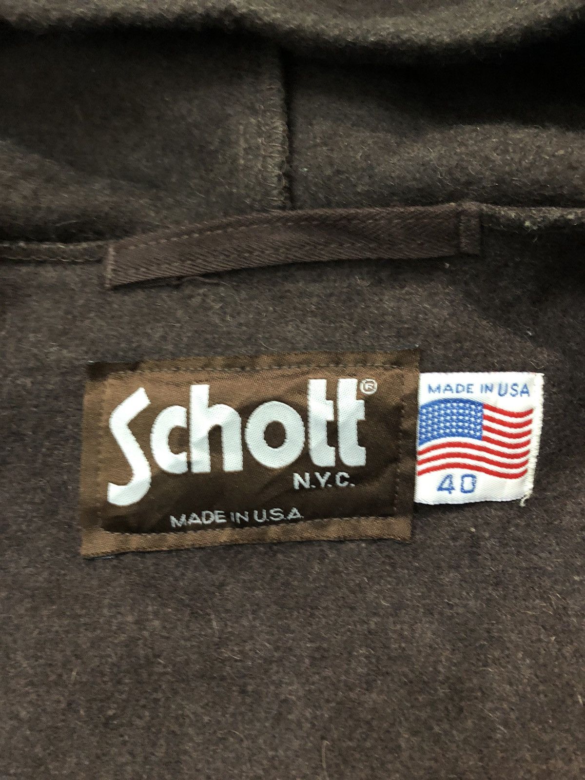 Schott × Vintage Hype 90s Padded Schott Made In Usa Duffel Jacket Hooded Size US L / EU 52-54 / 3 - 7 Thumbnail