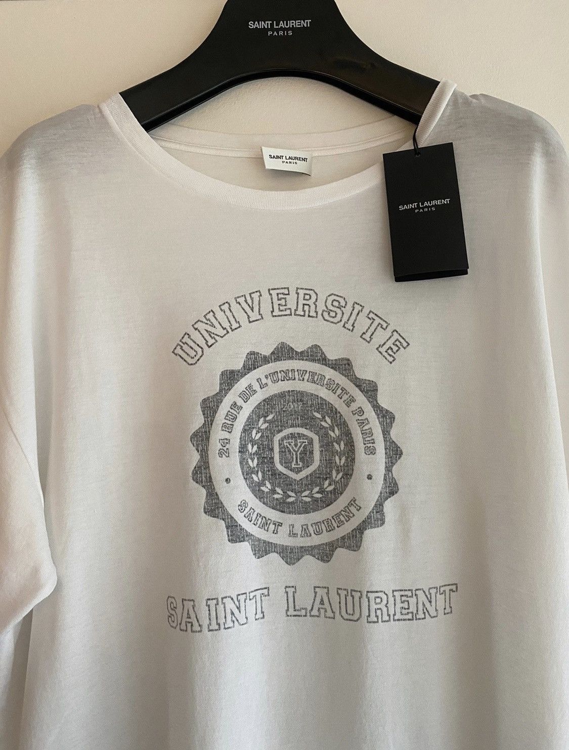 650 Classic Brand New Saint Laurent Universite T shirt Tops