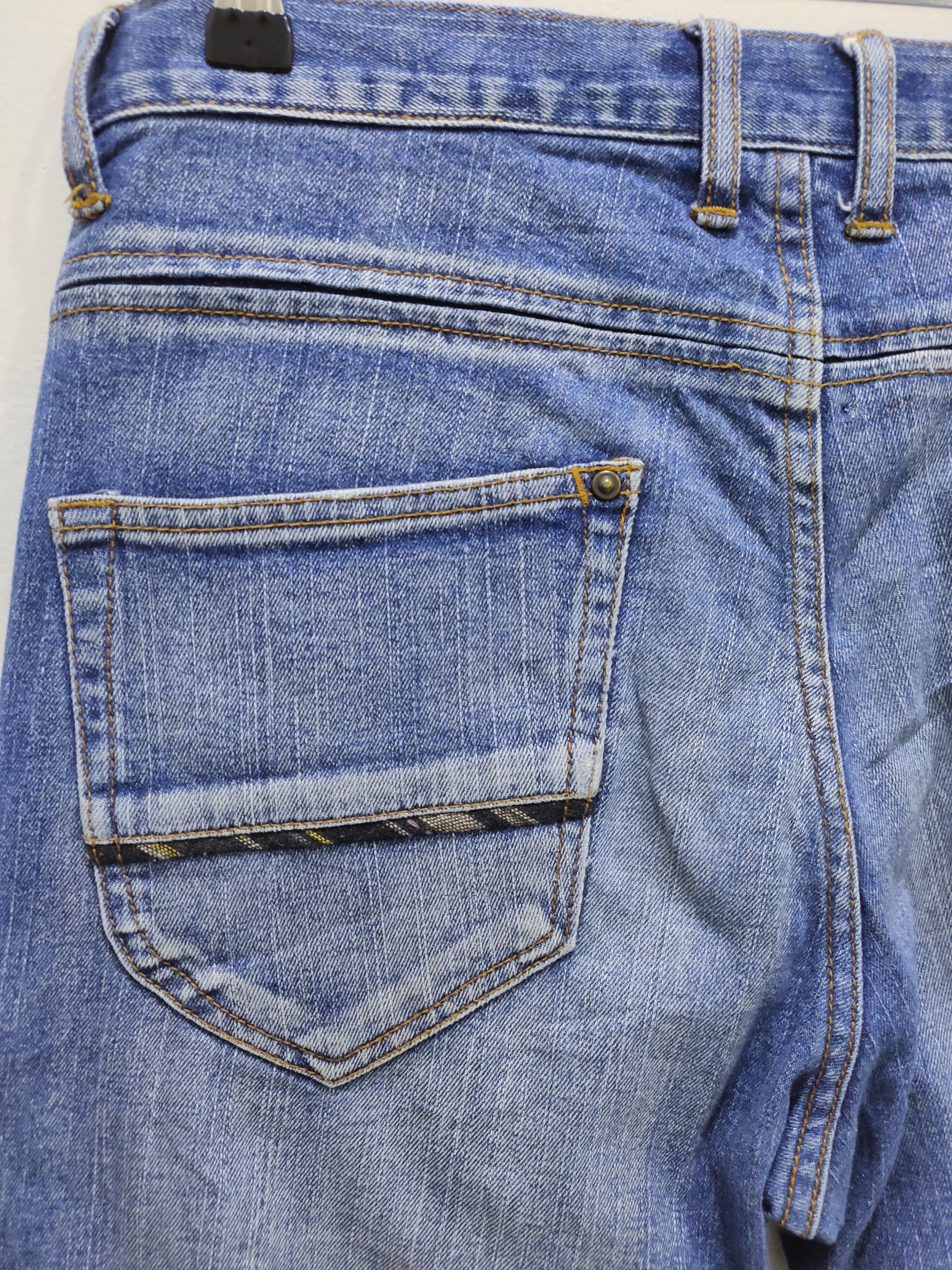 Seditionaries DOMINATE Handcraft Spring Leg Wrinkle Baggy Patchwork Jeans Size US 32 / EU 48 - 17 Thumbnail