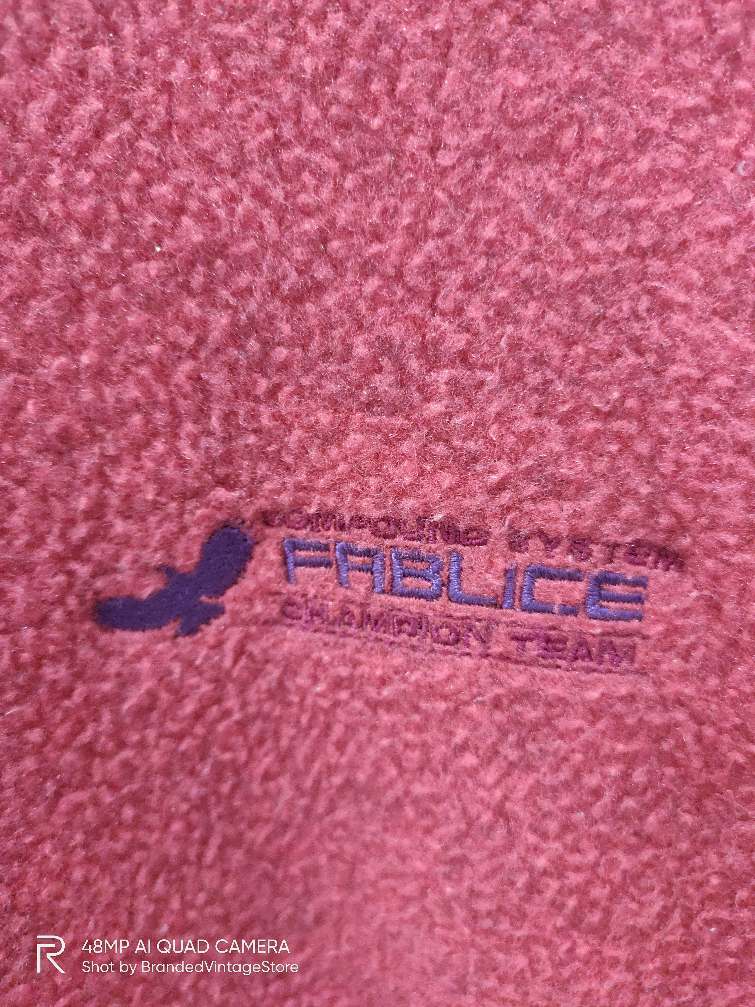 Japanese Brand Vintage FABLICE Mohair Wool Fleece Half Zipper Sweatshirt Size US M / EU 48-50 / 2 - 8 Thumbnail