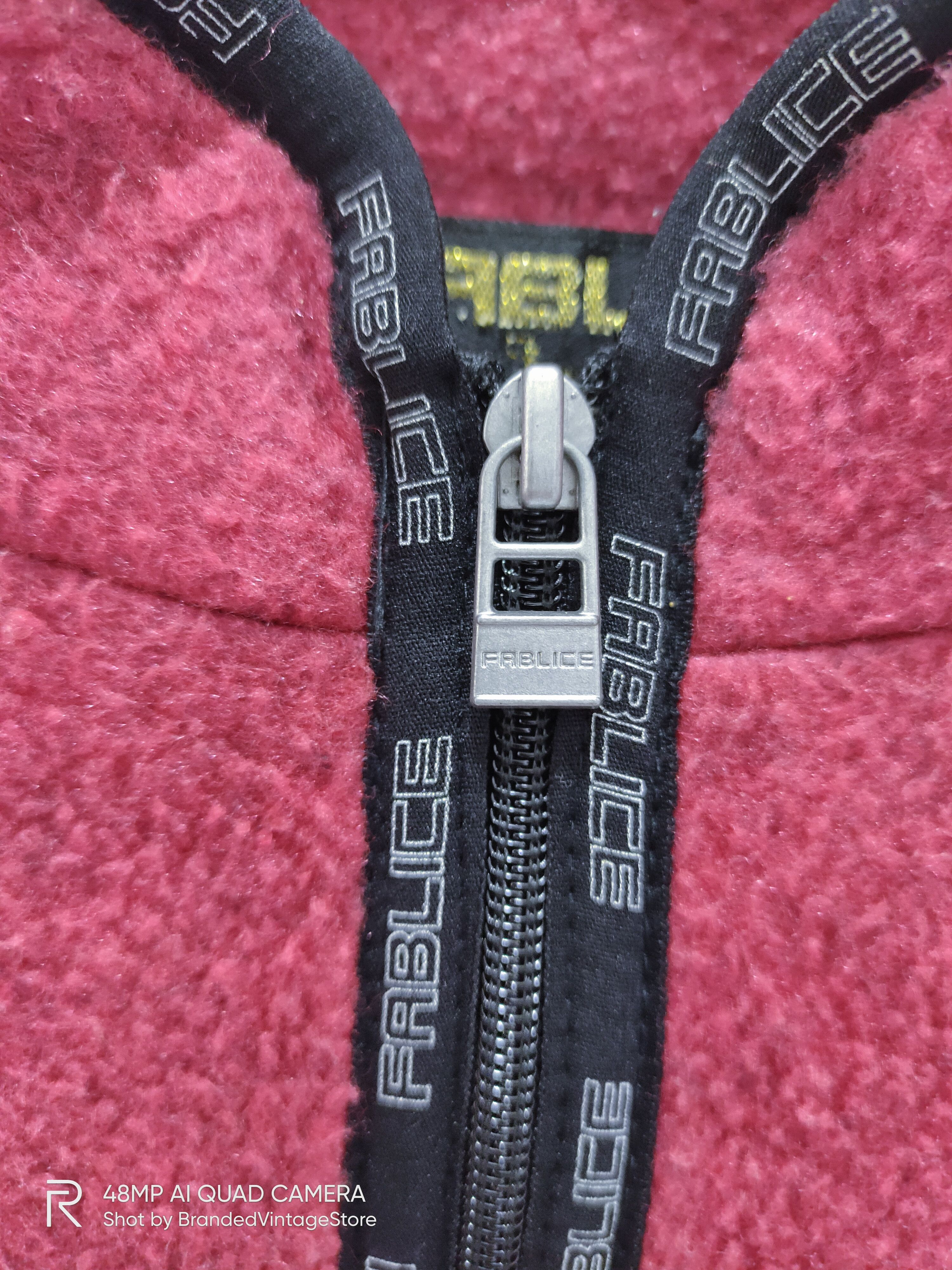 Japanese Brand Vintage FABLICE Mohair Wool Fleece Half Zipper Sweatshirt Size US M / EU 48-50 / 2 - 4 Thumbnail