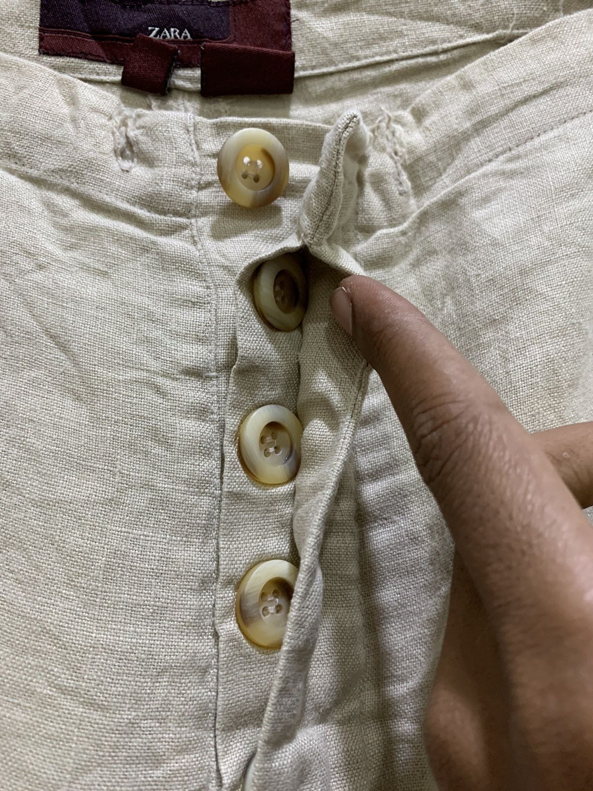 Japanese Brand × Zara ZARA Linen Side Embroidery Handcraft Flared Sleepwear Pant Size 34" / US 12 / IT 48 - 14 Thumbnail