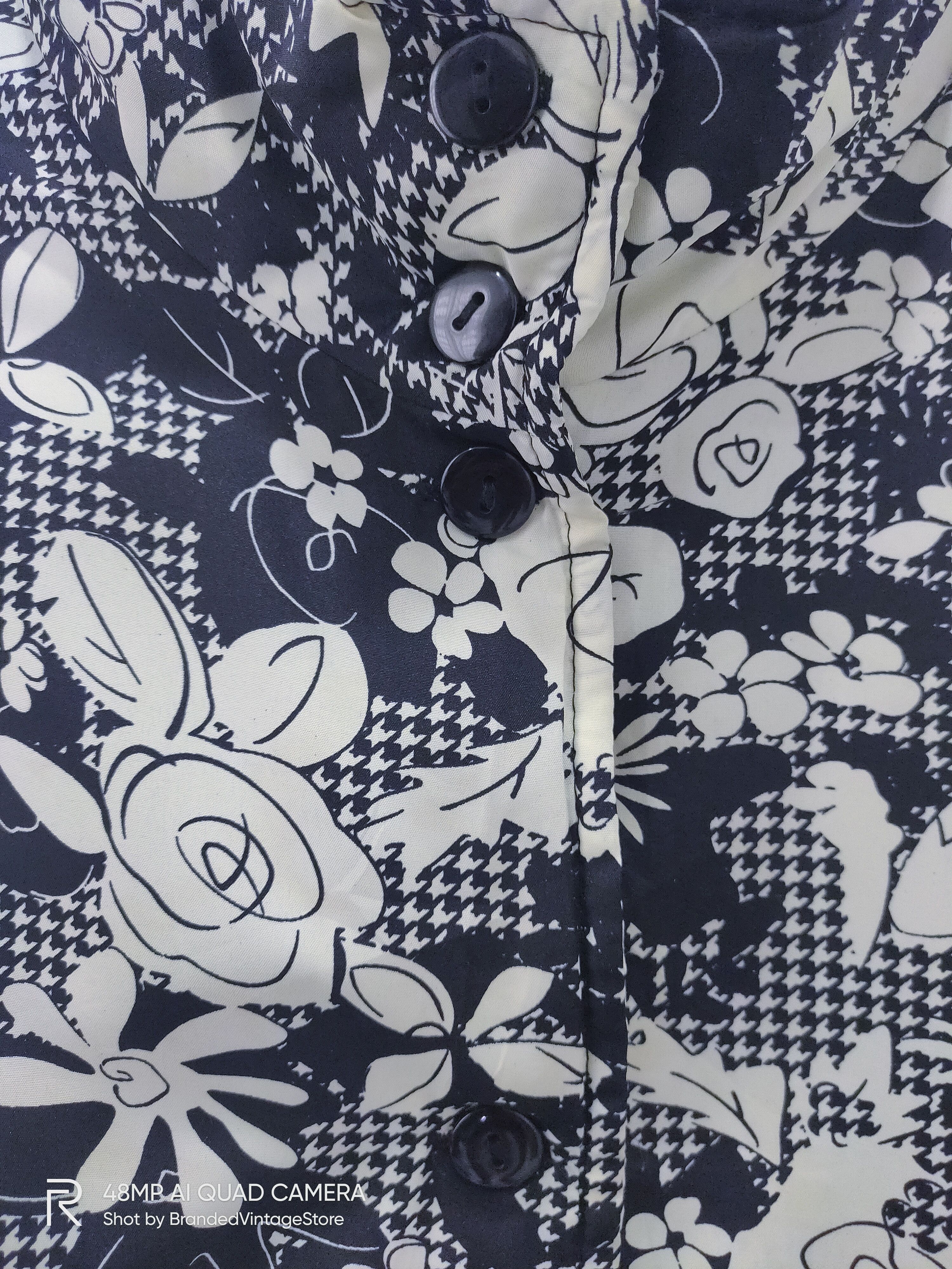Other CORROSE Fullprint Floral Rose Art Pocket Bomber Jacket Vest Size M / US 6-8 / IT 42-44 - 8 Thumbnail