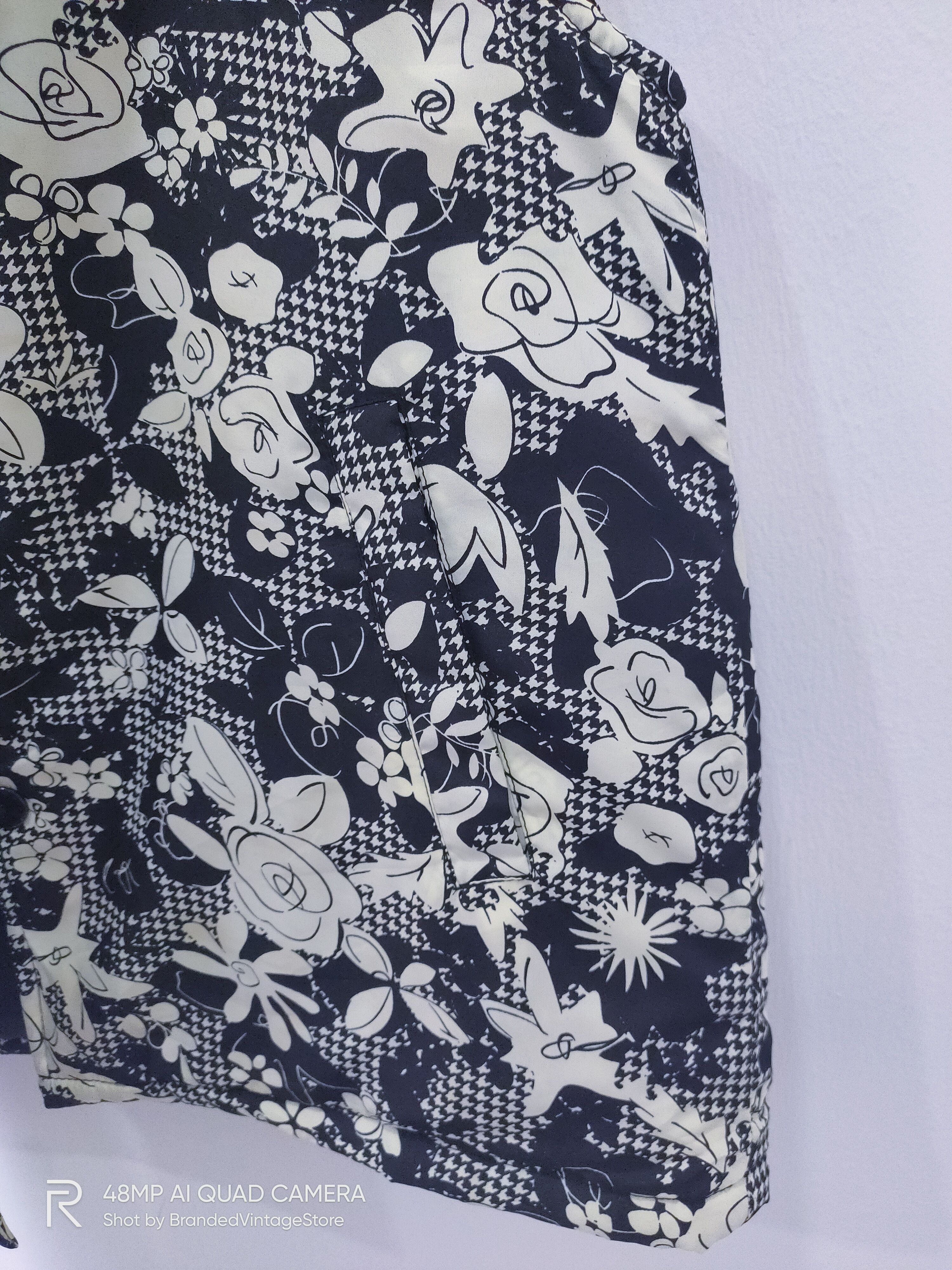 Other CORROSE Fullprint Floral Rose Art Pocket Bomber Jacket Vest Size M / US 6-8 / IT 42-44 - 6 Thumbnail