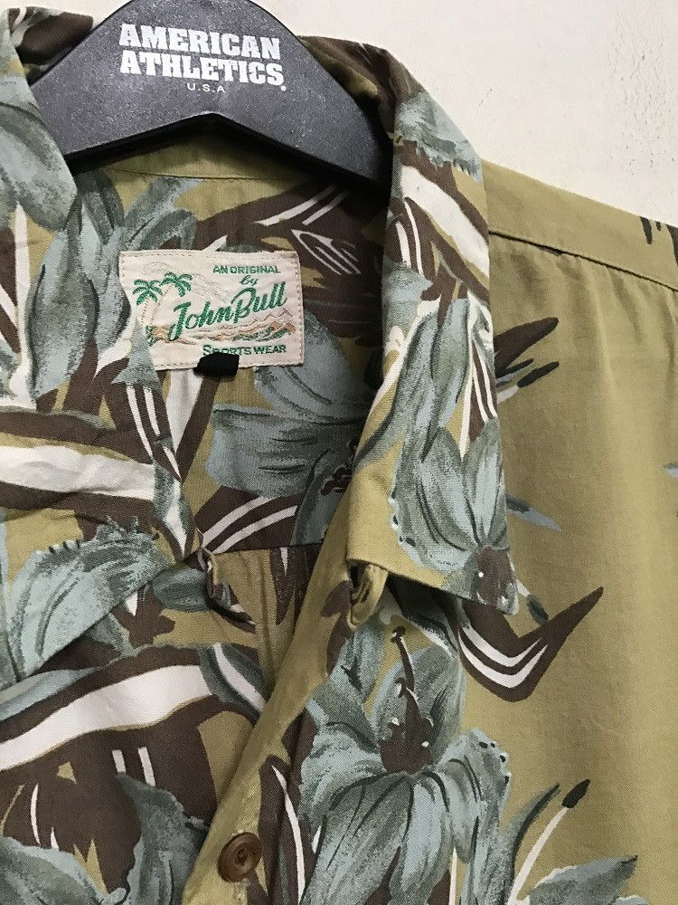 Johnbull Vintage JOHNBULL Flowers Panel Print Rayon Hawaiian Shirt Size US L / EU 52-54 / 3 - 6 Thumbnail