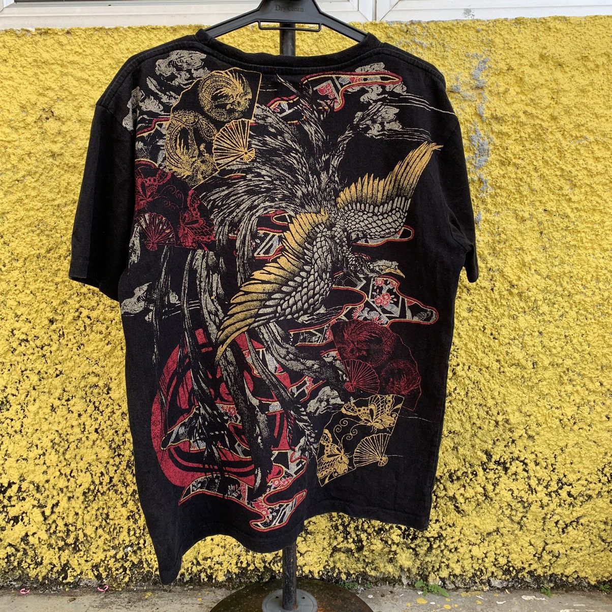 Japanese Brand Sukajan black tshirt tee Size US XL / EU 56 / 4 - 3 Thumbnail