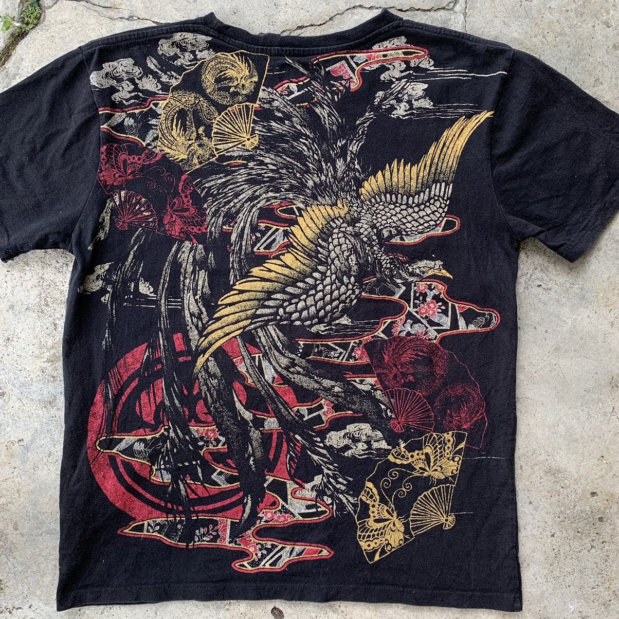 Japanese Brand Sukajan black tshirt tee Size US XL / EU 56 / 4 - 5 Thumbnail