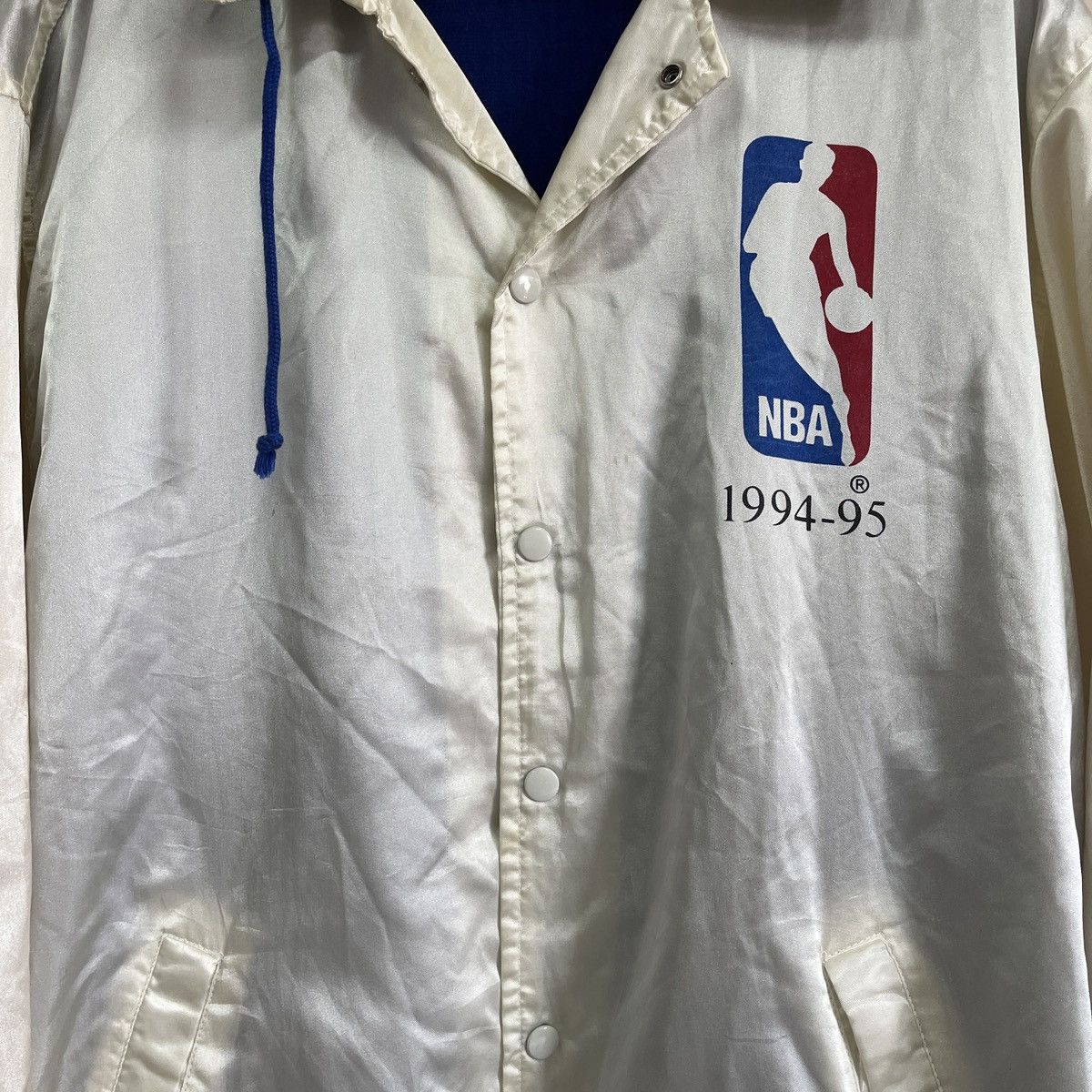 NBA × Vintage NBA Satin Bomber Style Light Jacket 1994-95 Games McDonalds Size US L / EU 52-54 / 3 - 5 Thumbnail