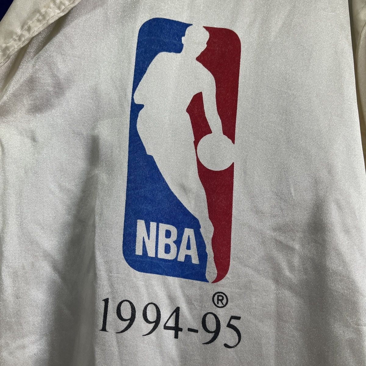NBA × Vintage NBA Satin Bomber Style Light Jacket 1994-95 Games McDonalds Size US L / EU 52-54 / 3 - 6 Thumbnail