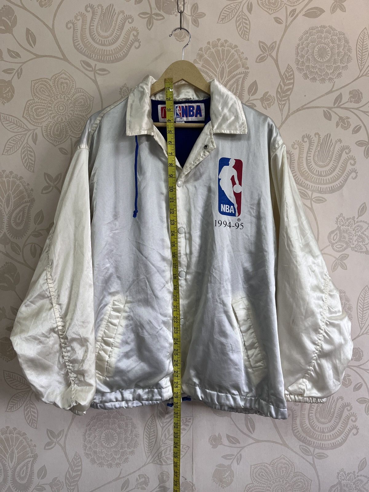 NBA × Vintage NBA Satin Bomber Style Light Jacket 1994-95 Games McDonalds Size US L / EU 52-54 / 3 - 2 Thumbnail