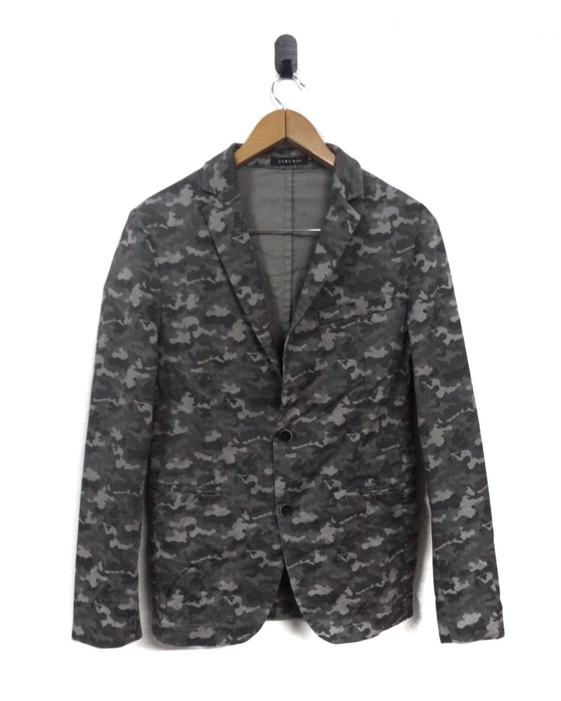 image of Zara Man Camo Jacket, Men's (Size Medium)