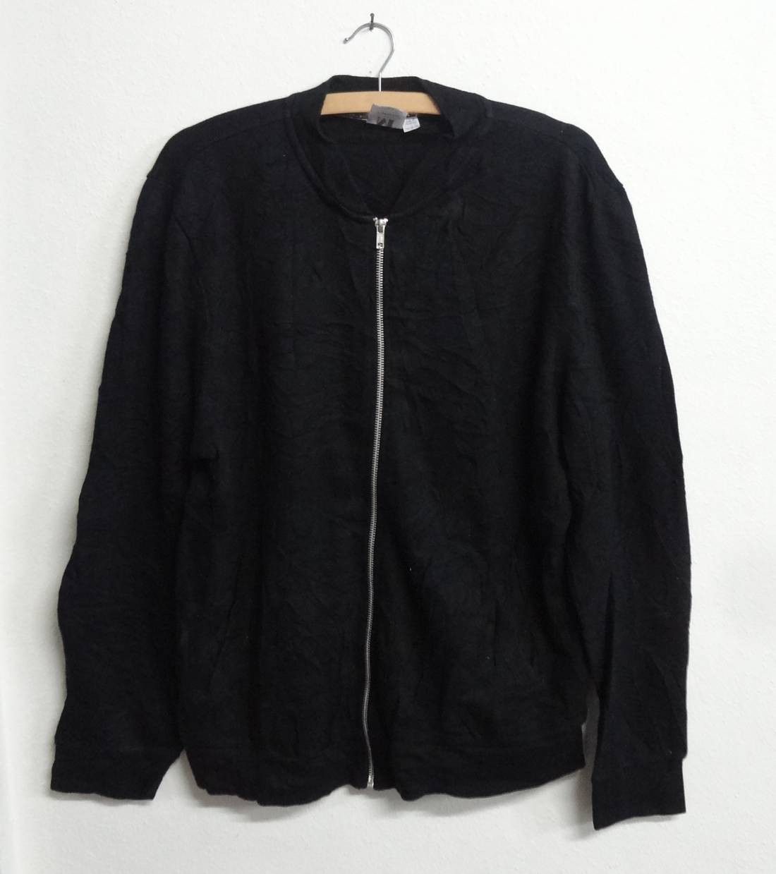 image of Topman Sweatshirts Zip Up Jacket in Black, Men's (Size Medium)