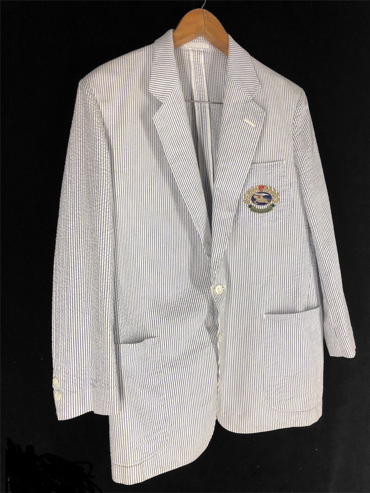 Burberry Authentic Burberrys Stripe Blazer jacket Size US L / EU 52-54 / 3 - 3 Thumbnail