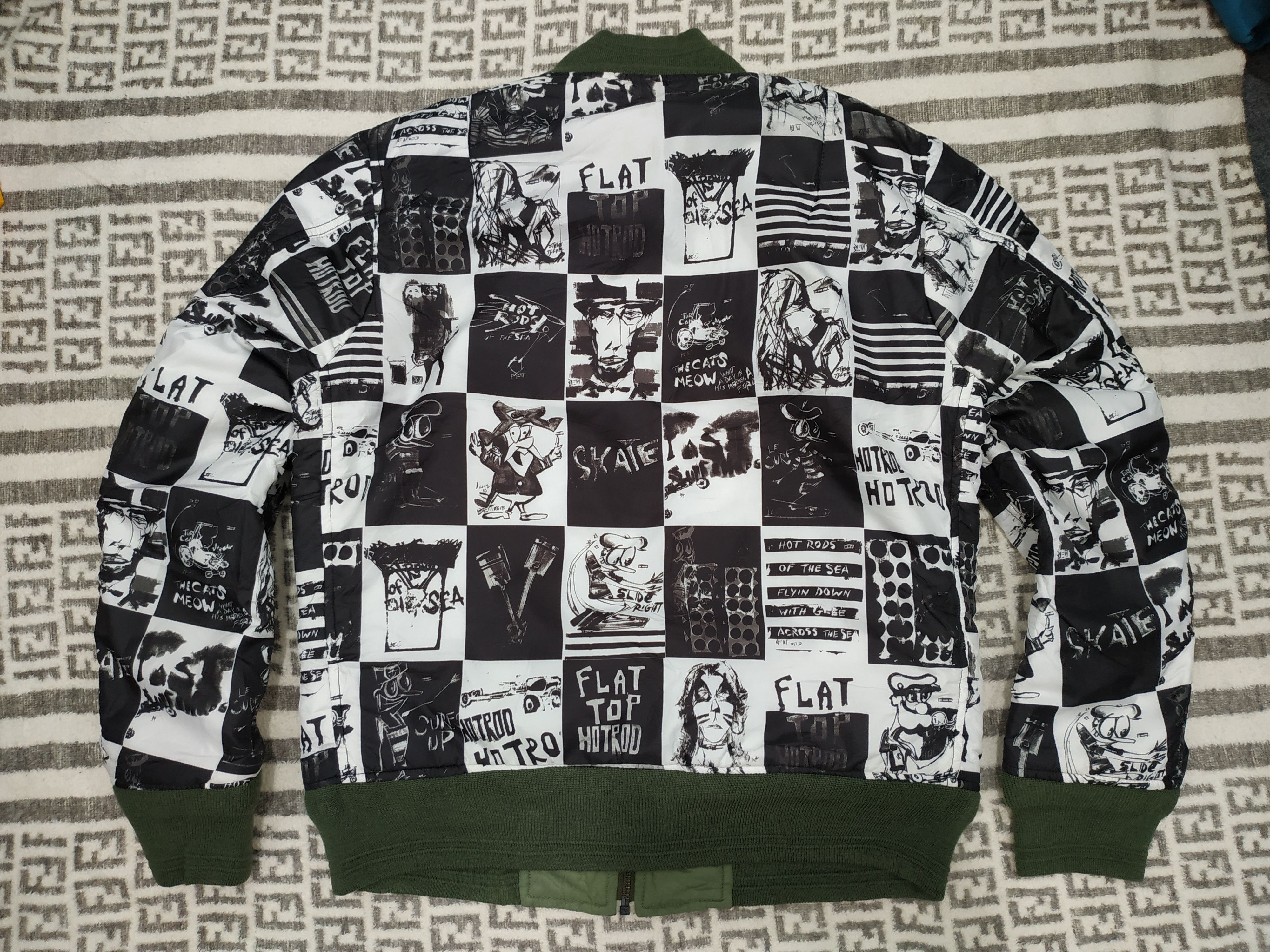Japanese Brand Freak's Store Hotrod Art Reversible Bomber Jacket Size US M / EU 48-50 / 2 - 18 Thumbnail