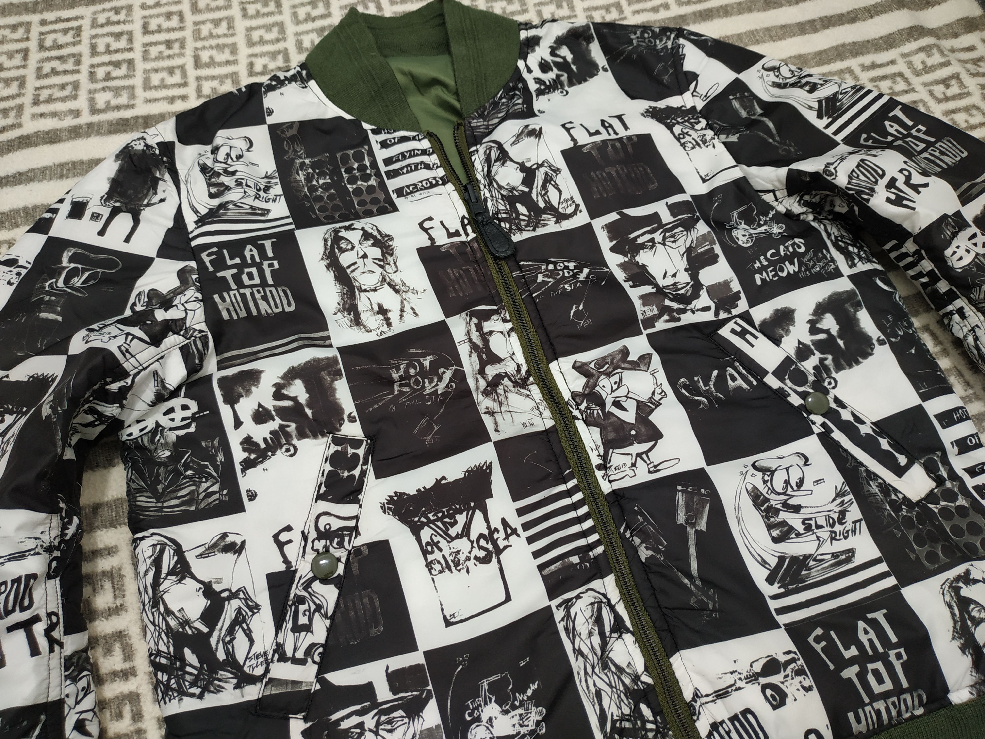 Japanese Brand Freak's Store Hotrod Art Reversible Bomber Jacket Size US M / EU 48-50 / 2 - 10 Thumbnail