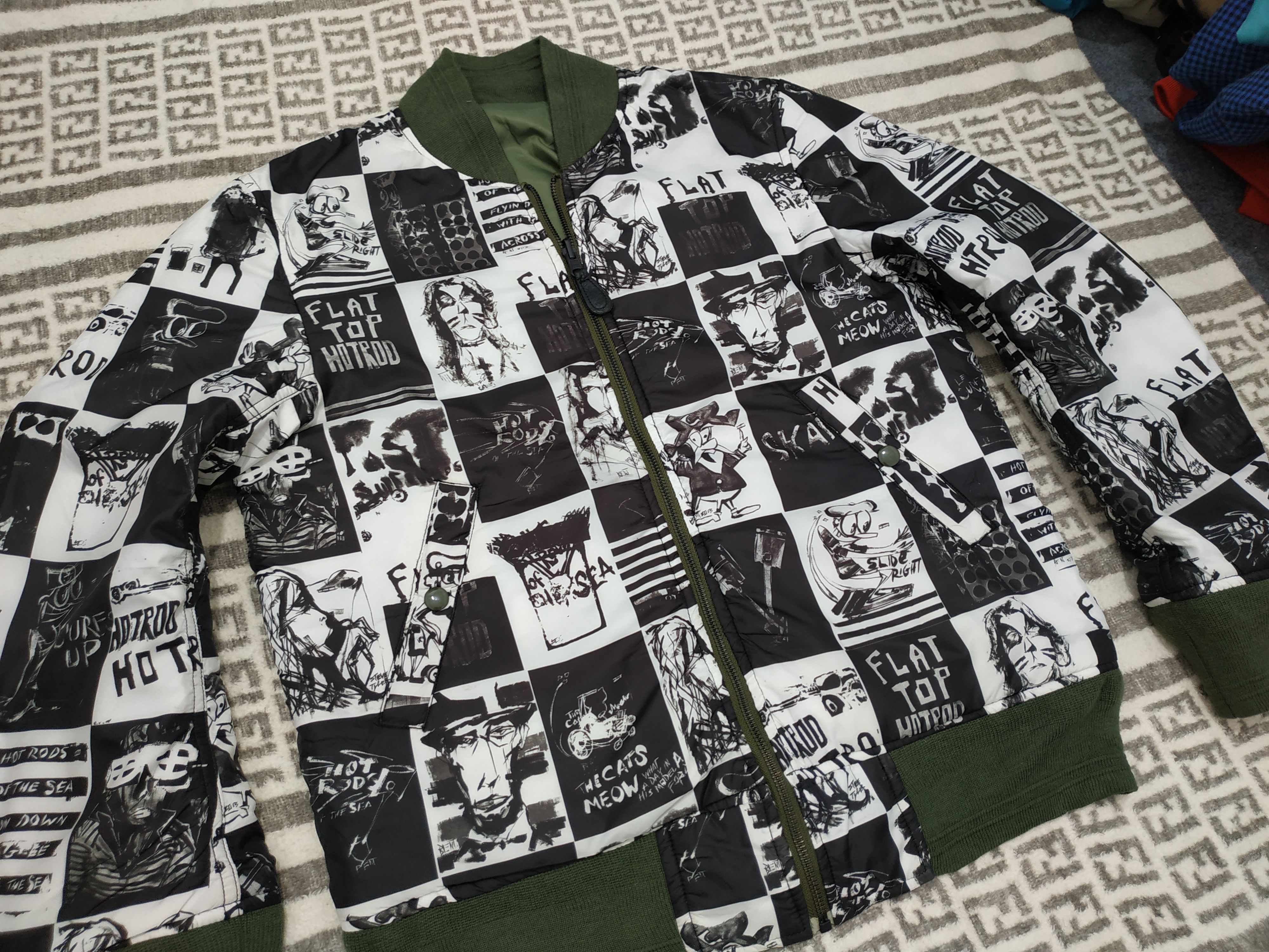 Japanese Brand Freak's Store Hotrod Art Reversible Bomber Jacket Size US M / EU 48-50 / 2 - 11 Thumbnail