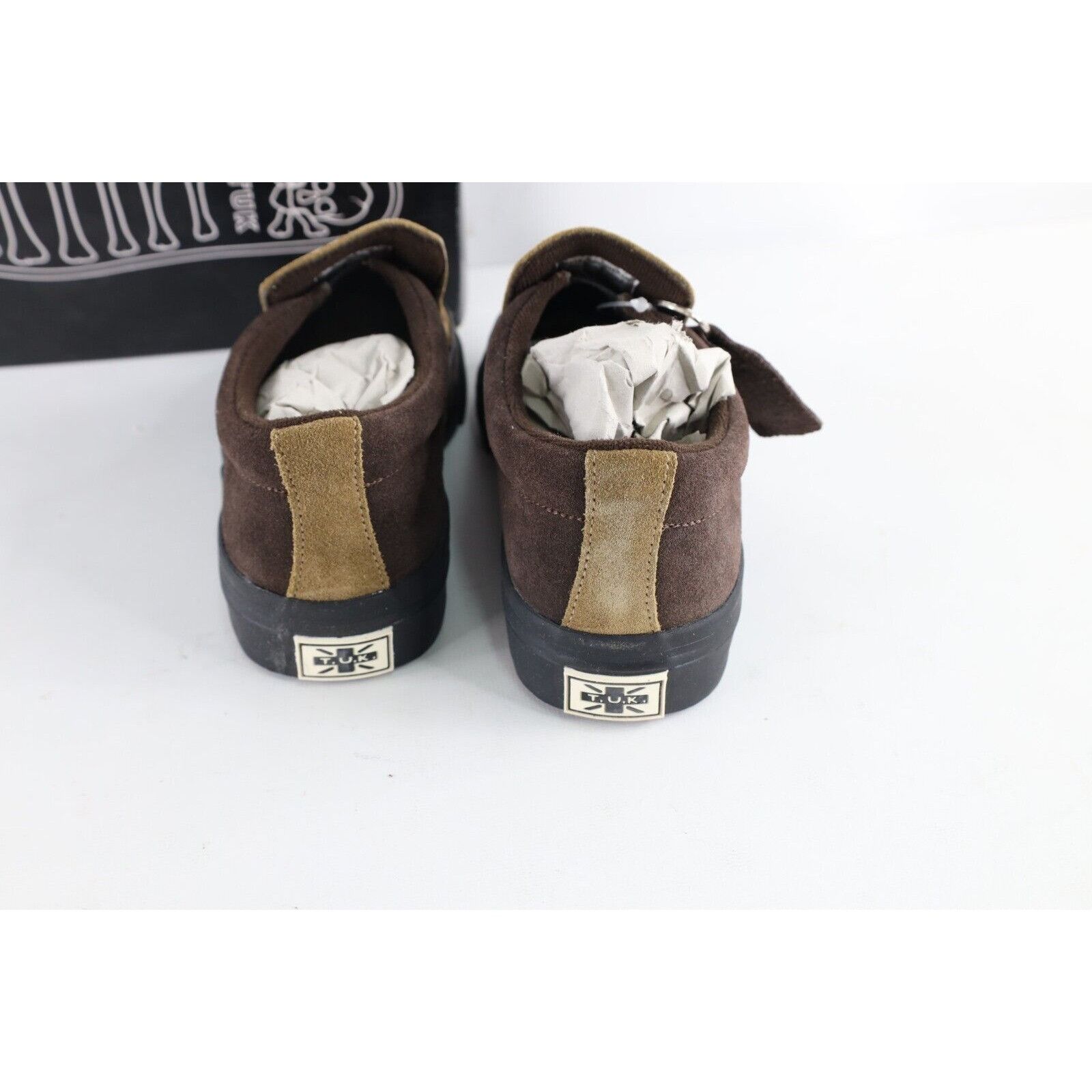 Vintage NOS Vtg 90s Streetwear Grunge Goth Checkered Slip On Shoes Size US 9 / EU 42 - 4 Thumbnail