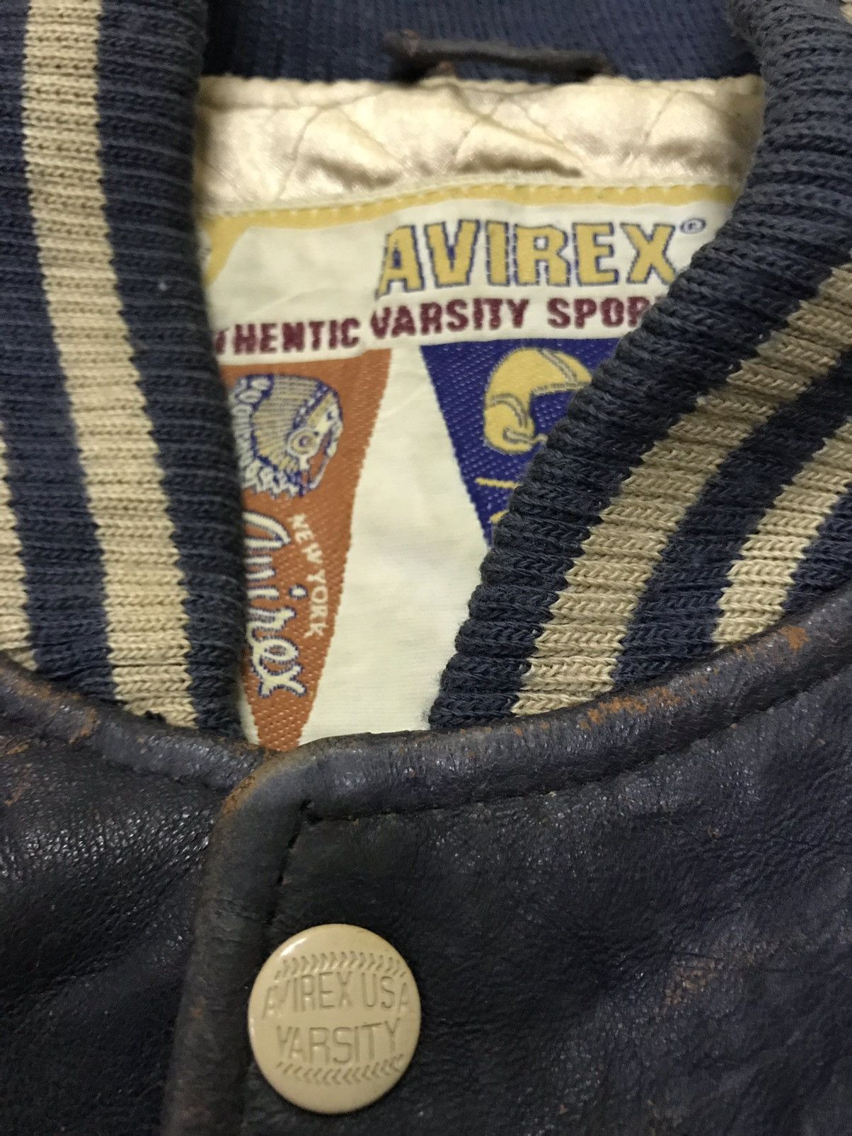 Avirex × Vintage Vintage avirex usa newark nbbt varsity jacket Size US M / EU 48-50 / 2 - 15 Thumbnail