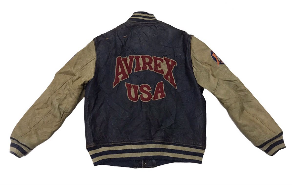 Avirex × Vintage Vintage avirex usa newark nbbt varsity jacket Size US M / EU 48-50 / 2 - 3 Thumbnail