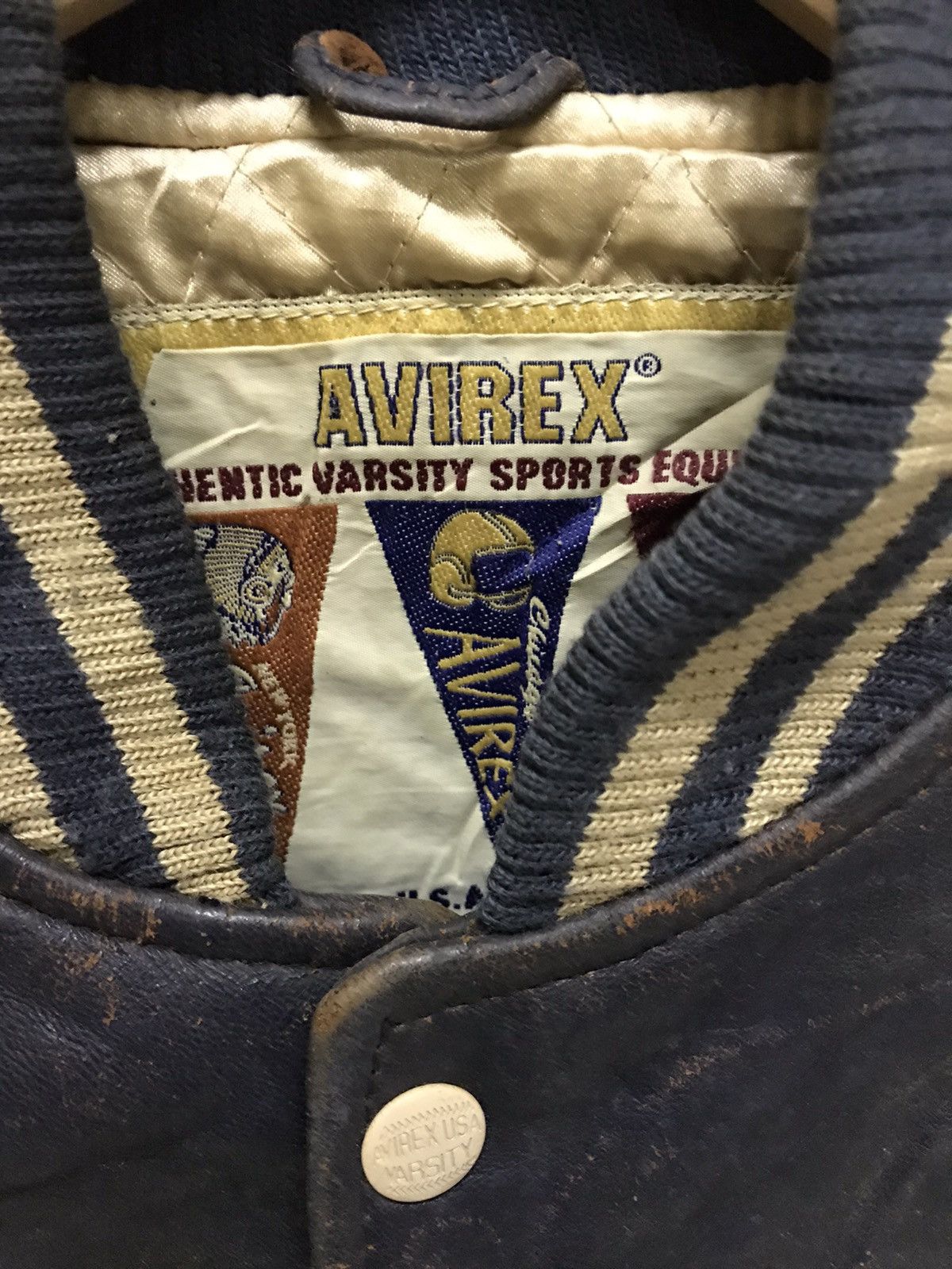 Avirex × Vintage Vintage avirex usa newark nbbt varsity jacket Size US M / EU 48-50 / 2 - 9 Thumbnail