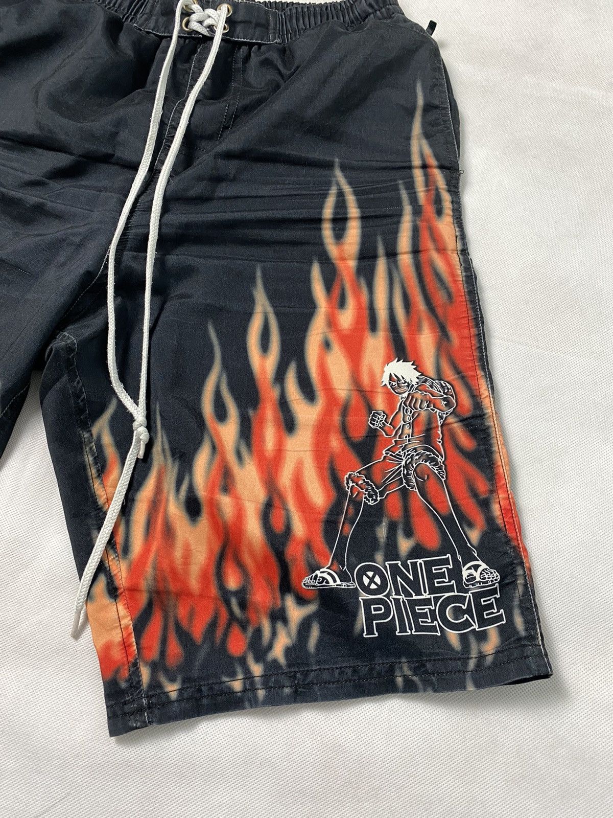 Anime × Japanese Brand × One Piece Ace x Luffy One piece Short Pant Size US 29 - 2 Thumbnail