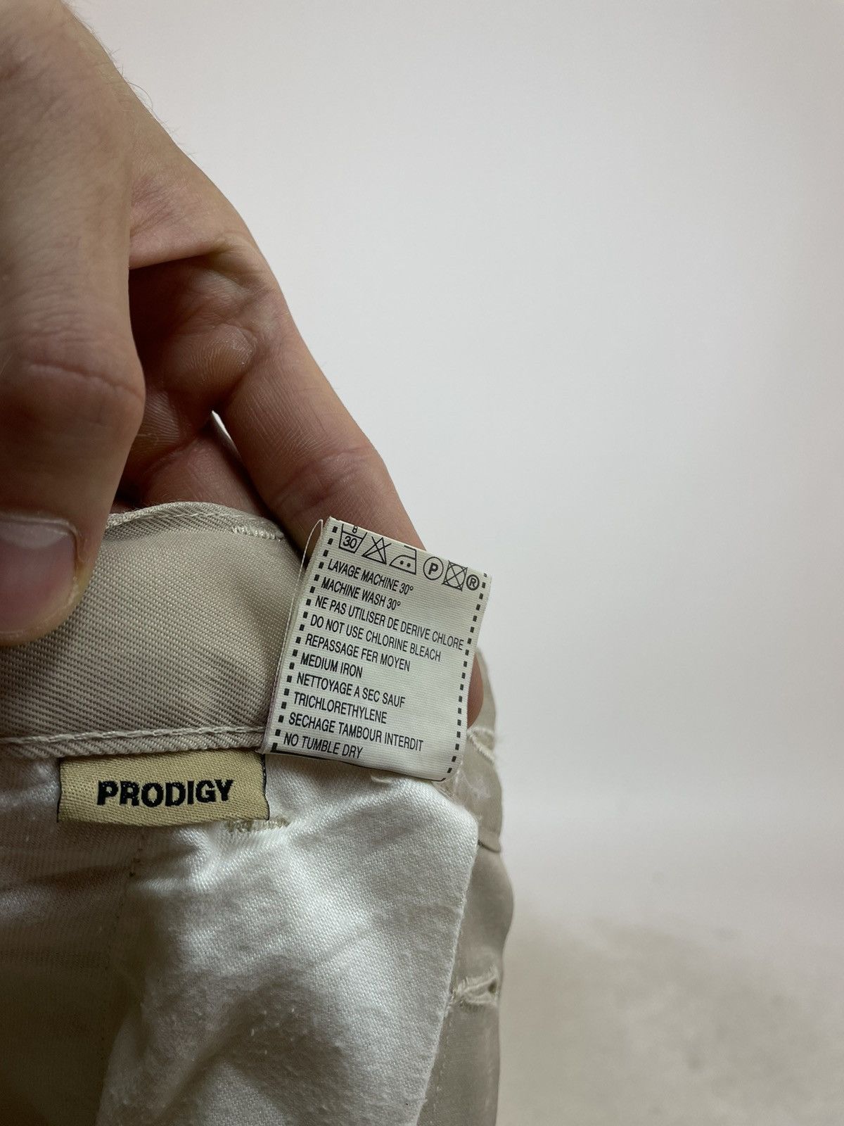 Chevignon CHEVIGNON Biker Jeans Beige cotton/polyamide denim pants Size US 36 / EU 52 - 13 Thumbnail