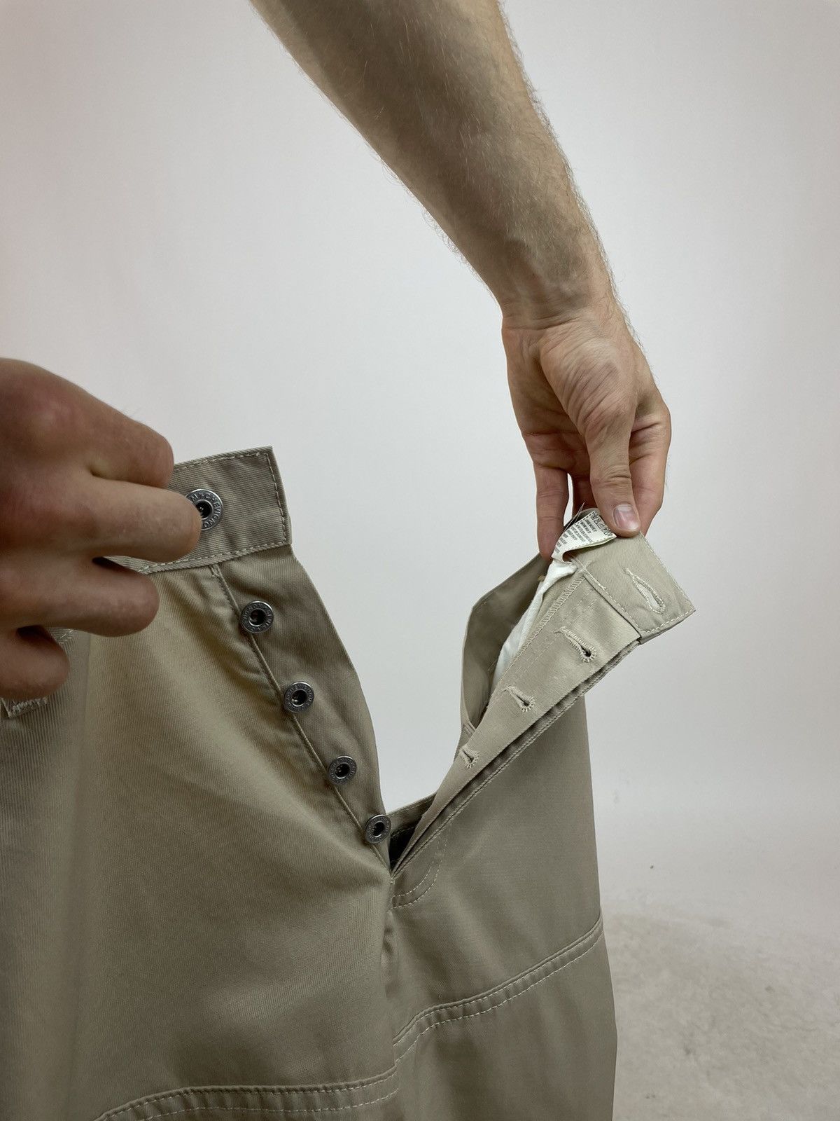 Chevignon CHEVIGNON Biker Jeans Beige cotton/polyamide denim pants Size US 36 / EU 52 - 11 Thumbnail