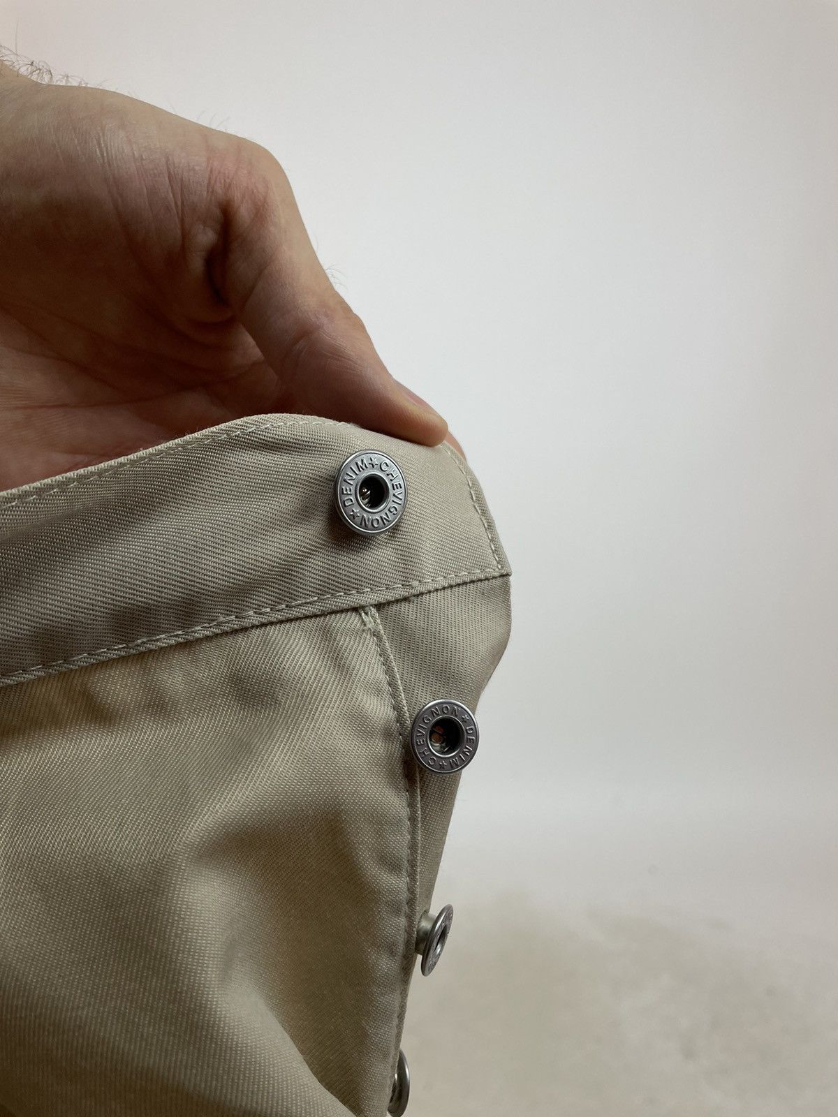 Chevignon CHEVIGNON Biker Jeans Beige cotton/polyamide denim pants Size US 36 / EU 52 - 16 Thumbnail