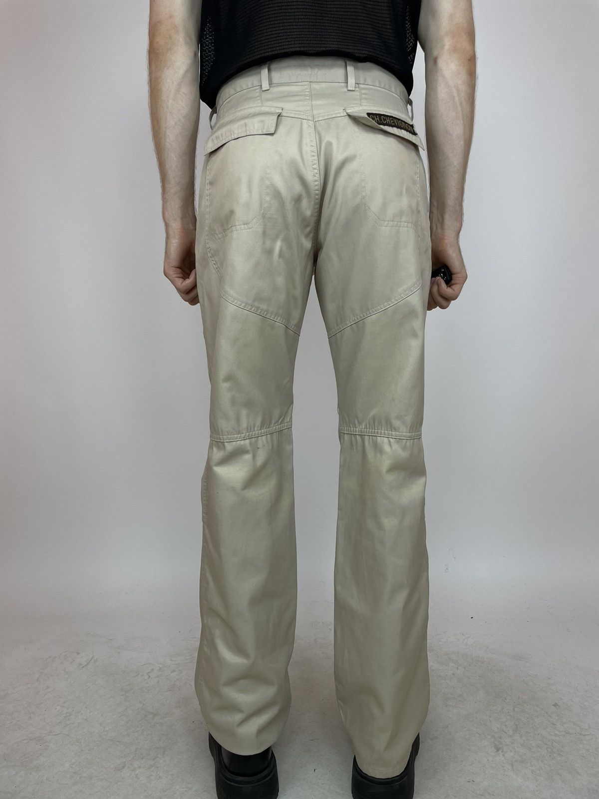 Chevignon CHEVIGNON Biker Jeans Beige cotton/polyamide denim pants Size US 36 / EU 52 - 8 Thumbnail
