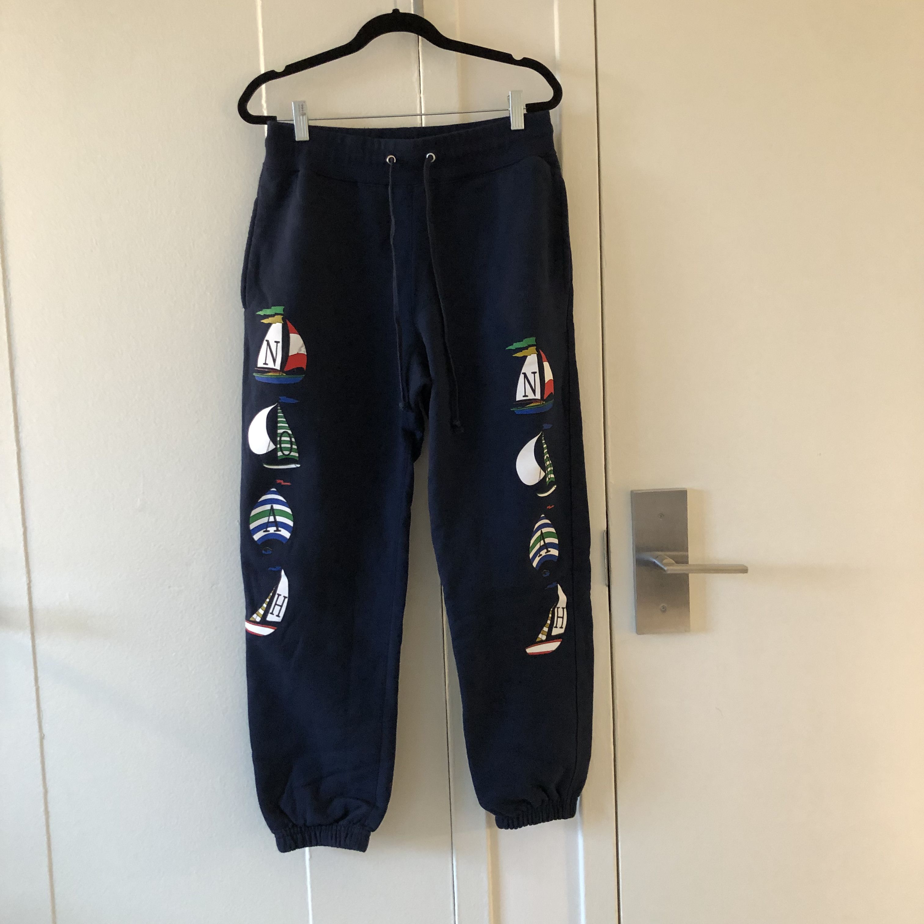 image of Noah Sailboat Sweatpants in Navy, Men's (Size 30)