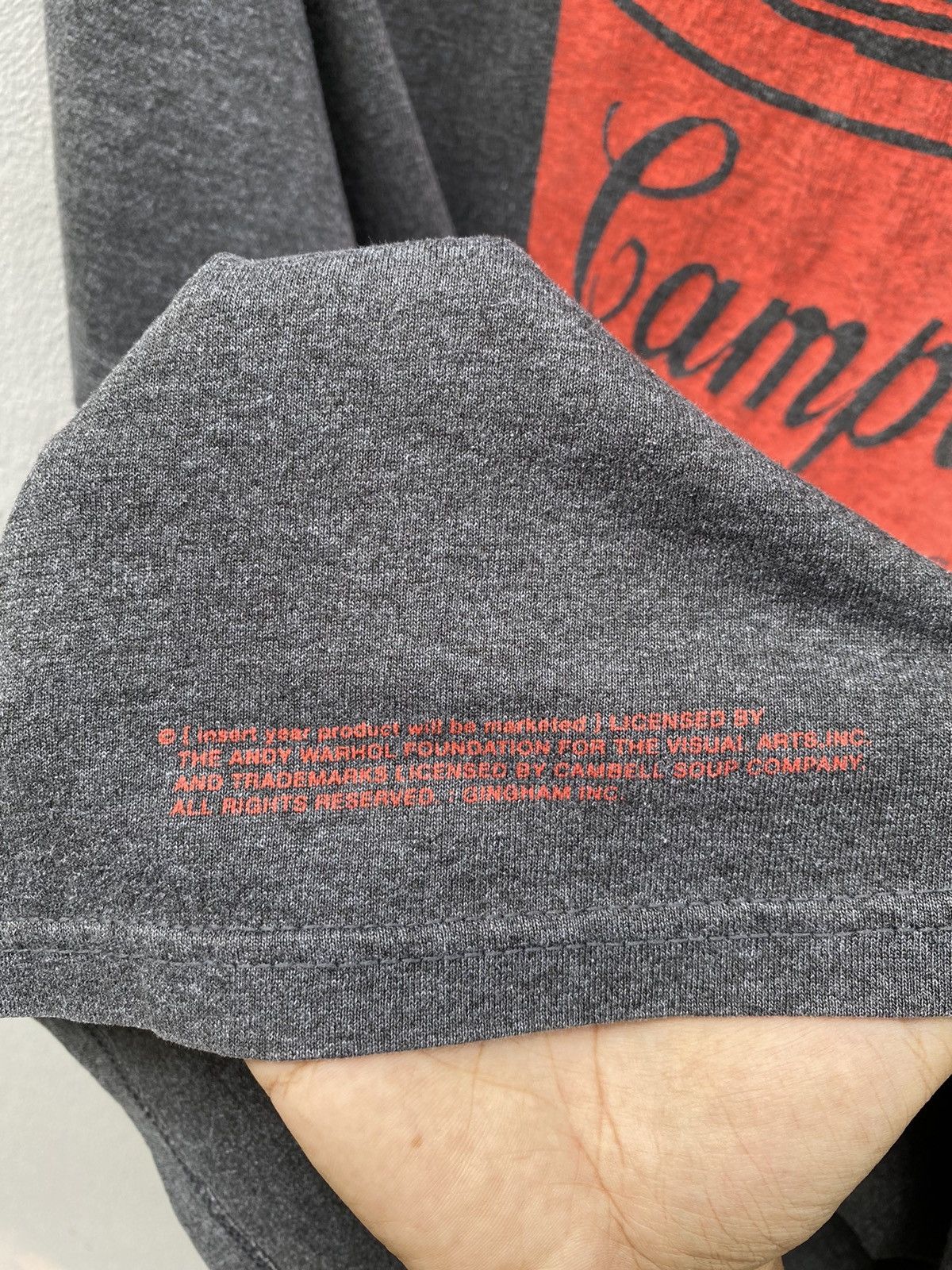 Andy Warhol 💥RARE💥Vintage 90s ANDY WARHOL “Campbell Soup” Printed Tee Size US L / EU 52-54 / 3 - 3 Thumbnail