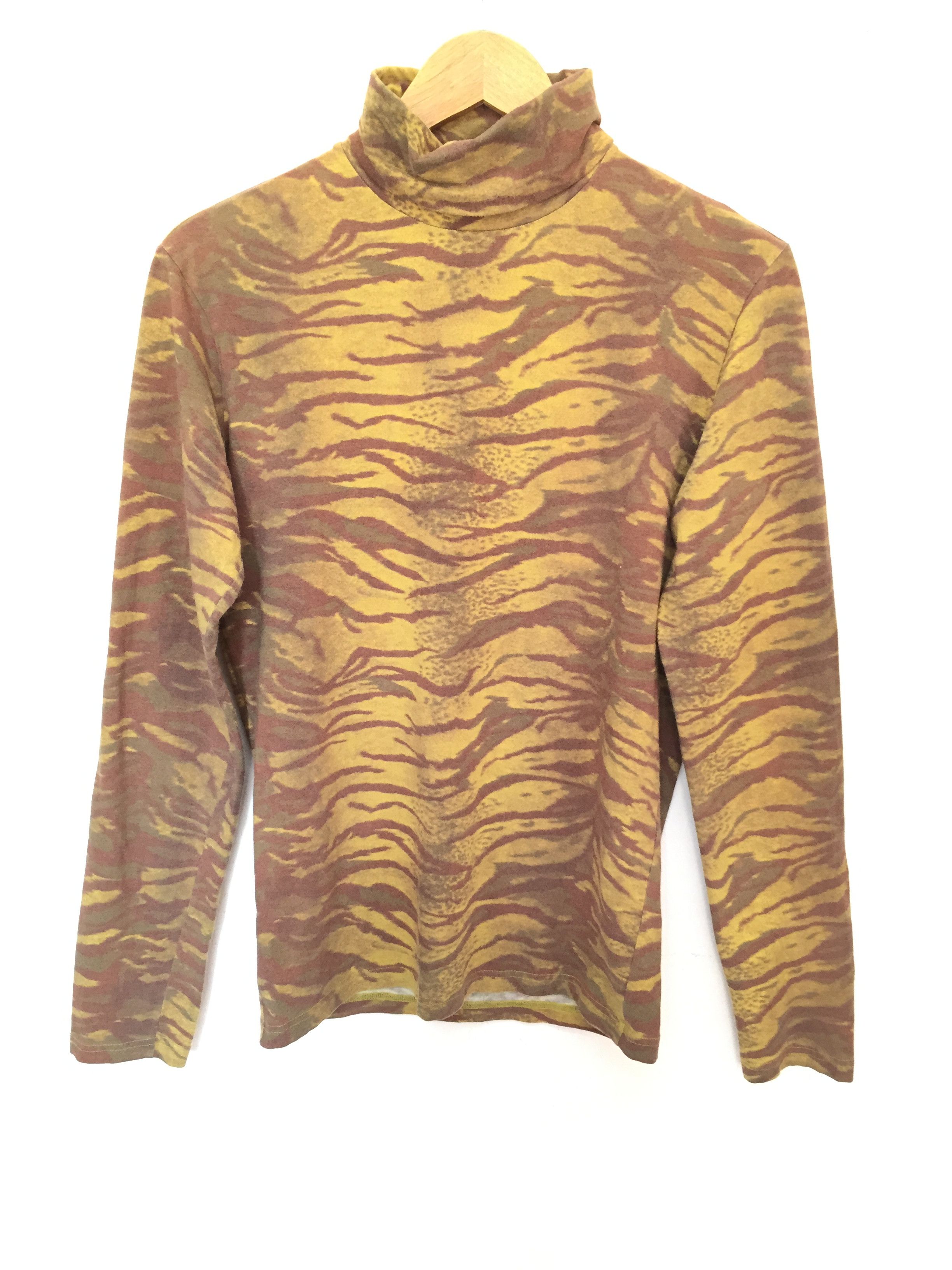 Jean Paul Gaultier 90's JPG Tiger stripe turtle neck Size US S / EU 44-46 / 1 - 5 Thumbnail