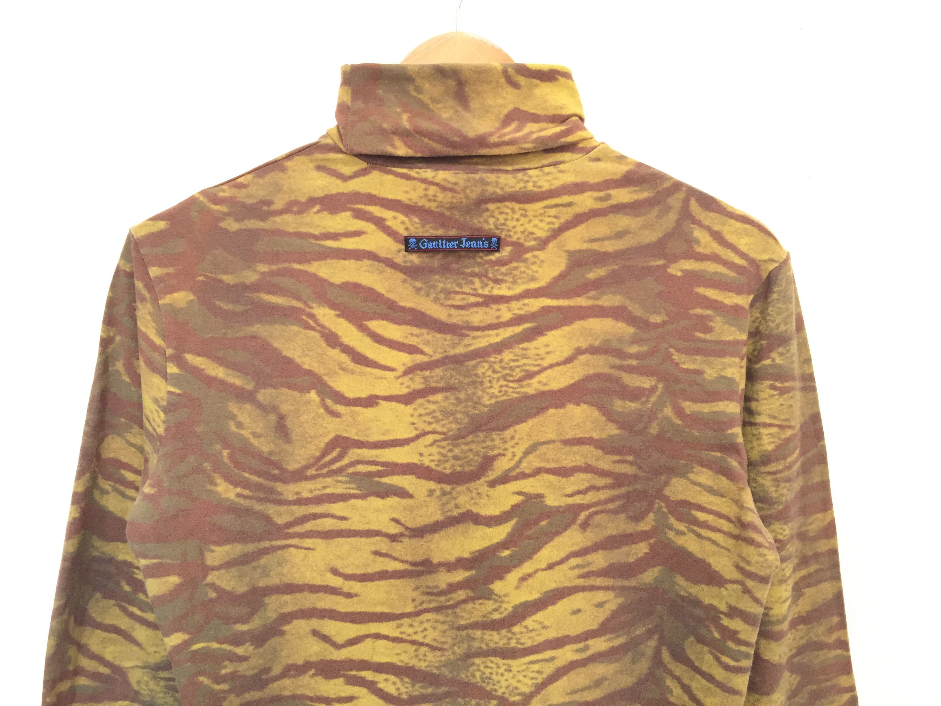 Jean Paul Gaultier 90's JPG Tiger stripe turtle neck Size US S / EU 44-46 / 1 - 3 Thumbnail