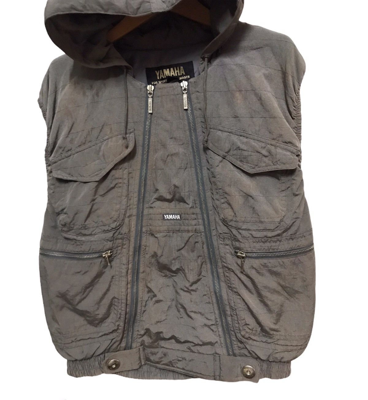Japanese Brand Yamaha multipocket sleeveless jacket hooded Size US L / EU 52-54 / 3 - 3 Thumbnail