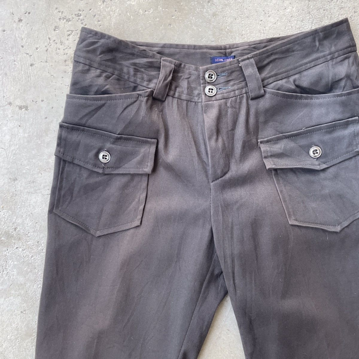 Japanese Brand Vintage Idiom Conte Flare Pants Size 28" / US 6 / IT 42 - 3 Thumbnail