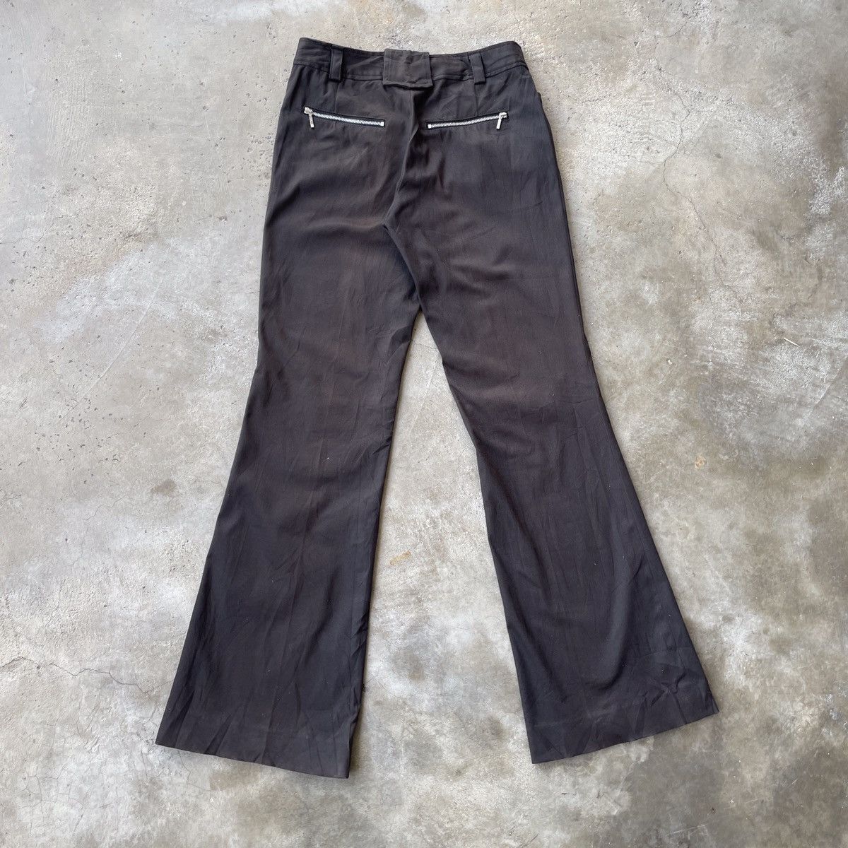 Japanese Brand Vintage Idiom Conte Flare Pants Size 28" / US 6 / IT 42 - 7 Thumbnail