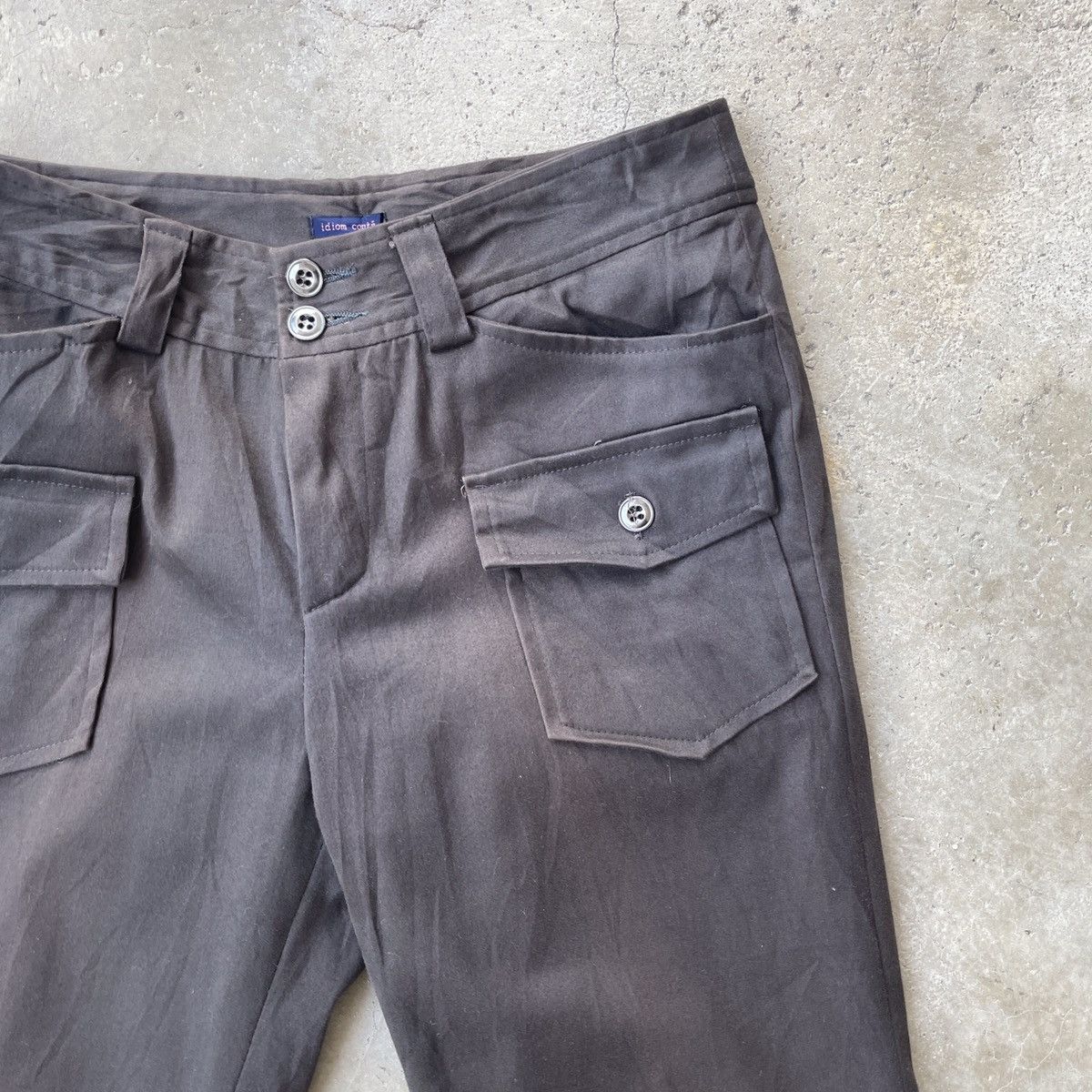 Japanese Brand Vintage Idiom Conte Flare Pants Size 28" / US 6 / IT 42 - 2 Thumbnail