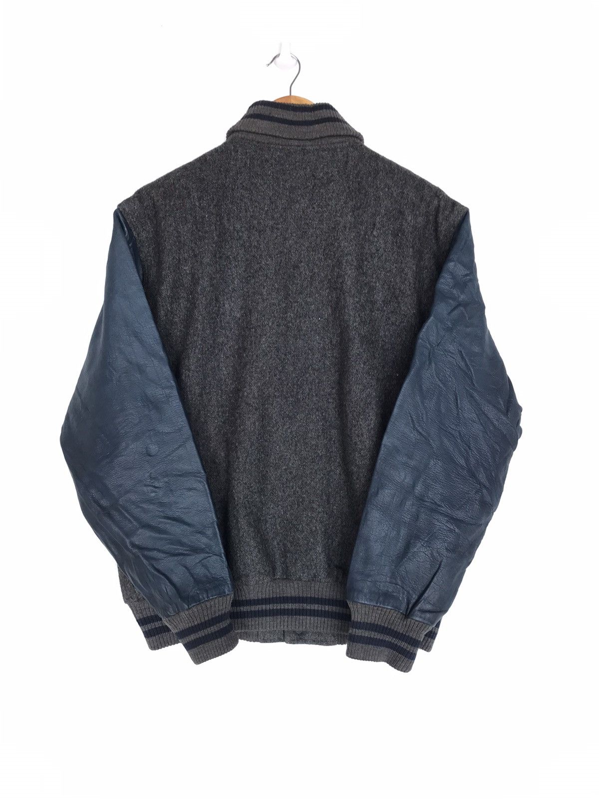 McGregor Vintage 80s McGregor Varsity Jacket Wool Leather Sleeve Size US L / EU 52-54 / 3 - 4 Thumbnail