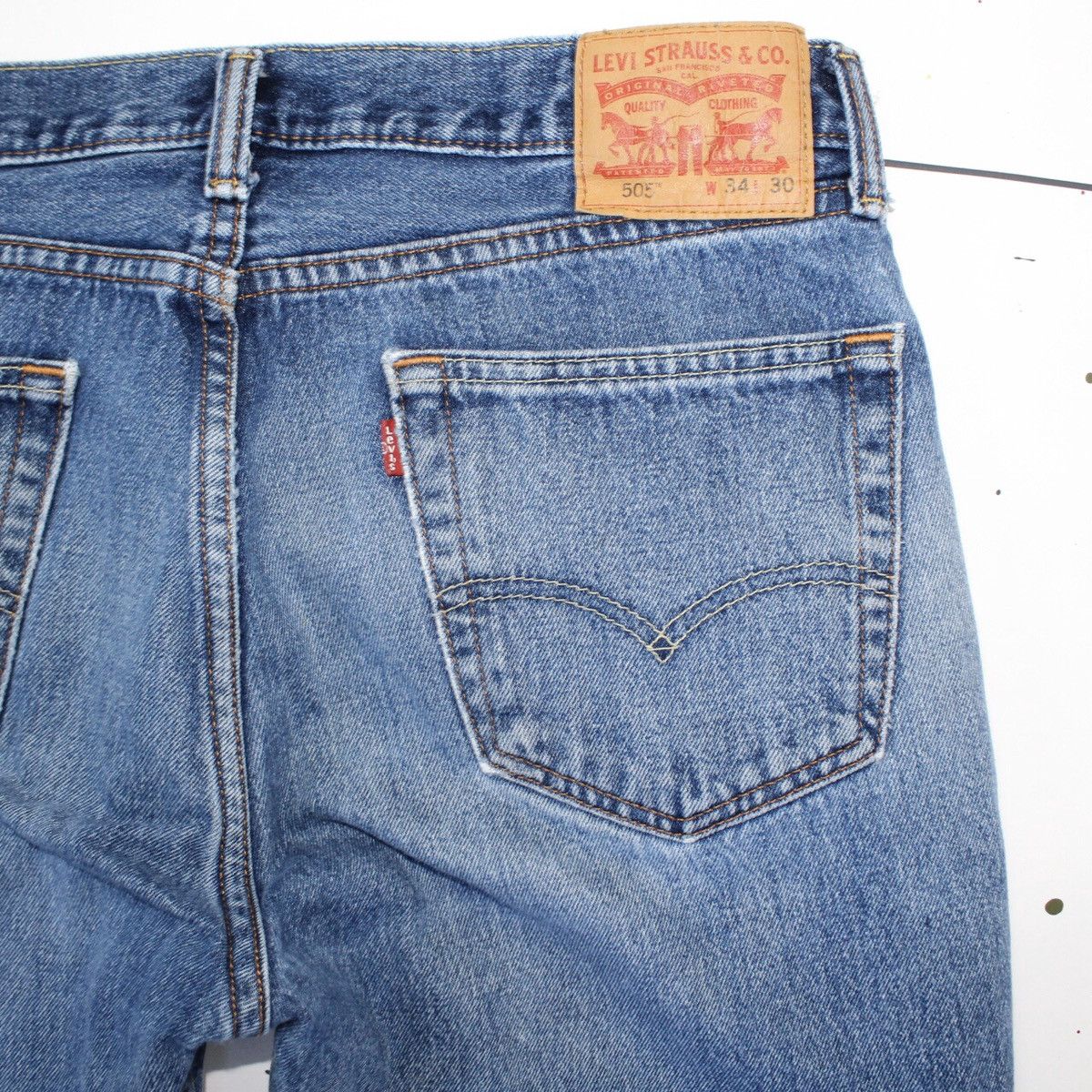 Perfect Fade Dark Wash 505s