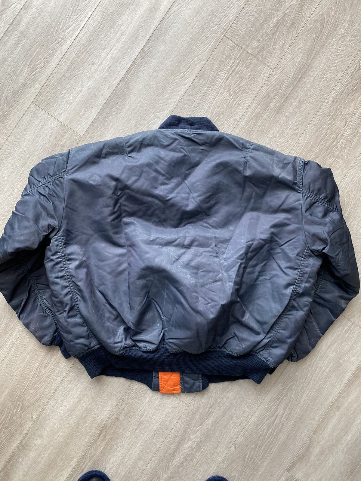 Vintage Vintage Sun Faded USAF MA-1 Distressed Bomber Jacket Size US M / EU 48-50 / 2 - 4 Thumbnail