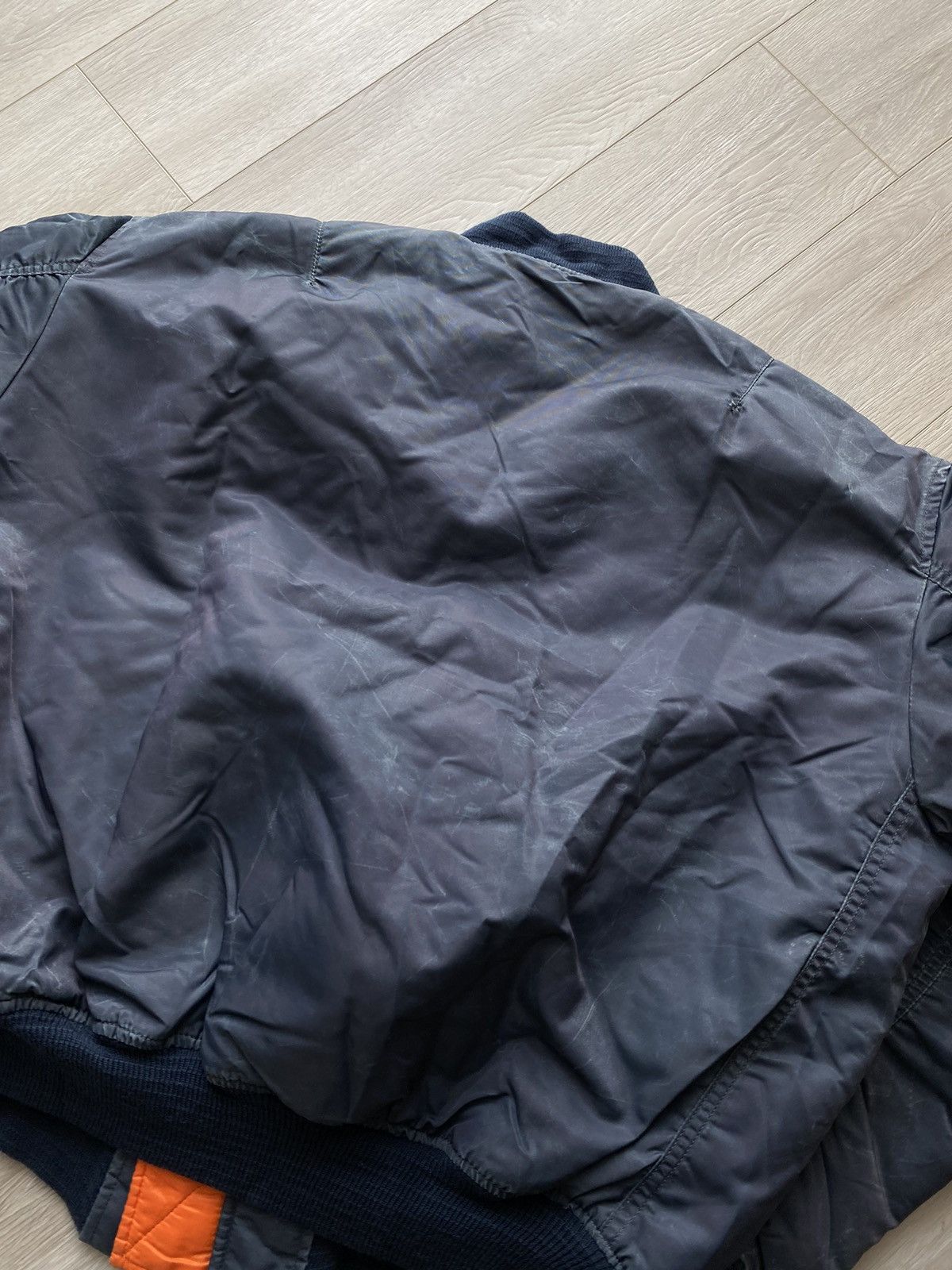 Vintage Vintage Sun Faded USAF MA-1 Distressed Bomber Jacket Size US M / EU 48-50 / 2 - 5 Thumbnail